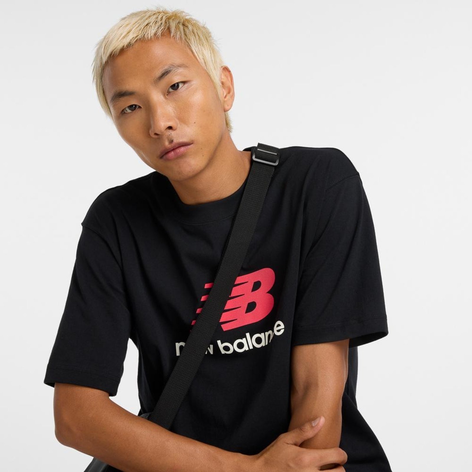 Vista 3 Camiseta Athletics Logo Masculina New Balance incolor New Balance incolor