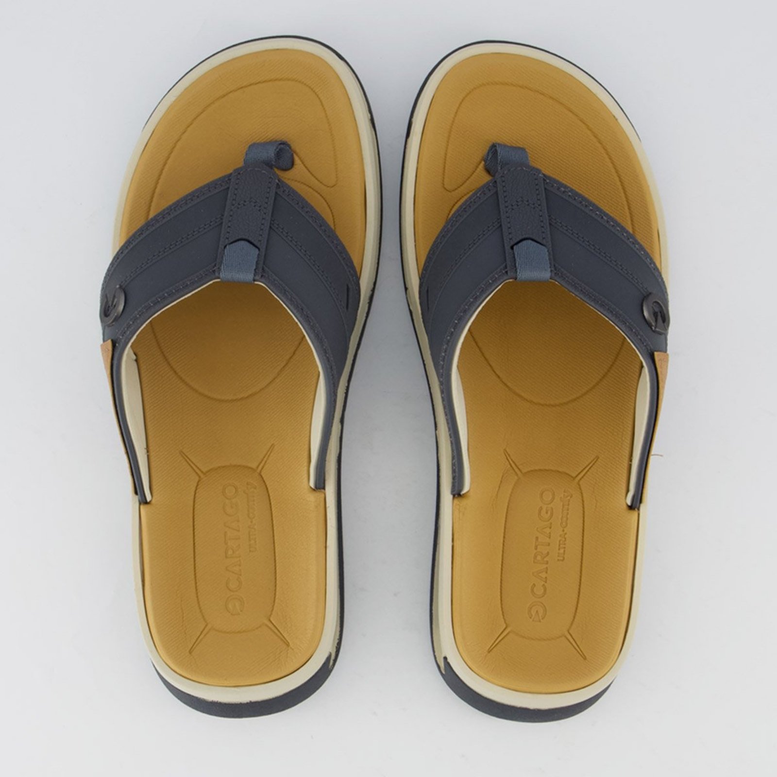 Chinelo Cartago Cairo Bege e Azul