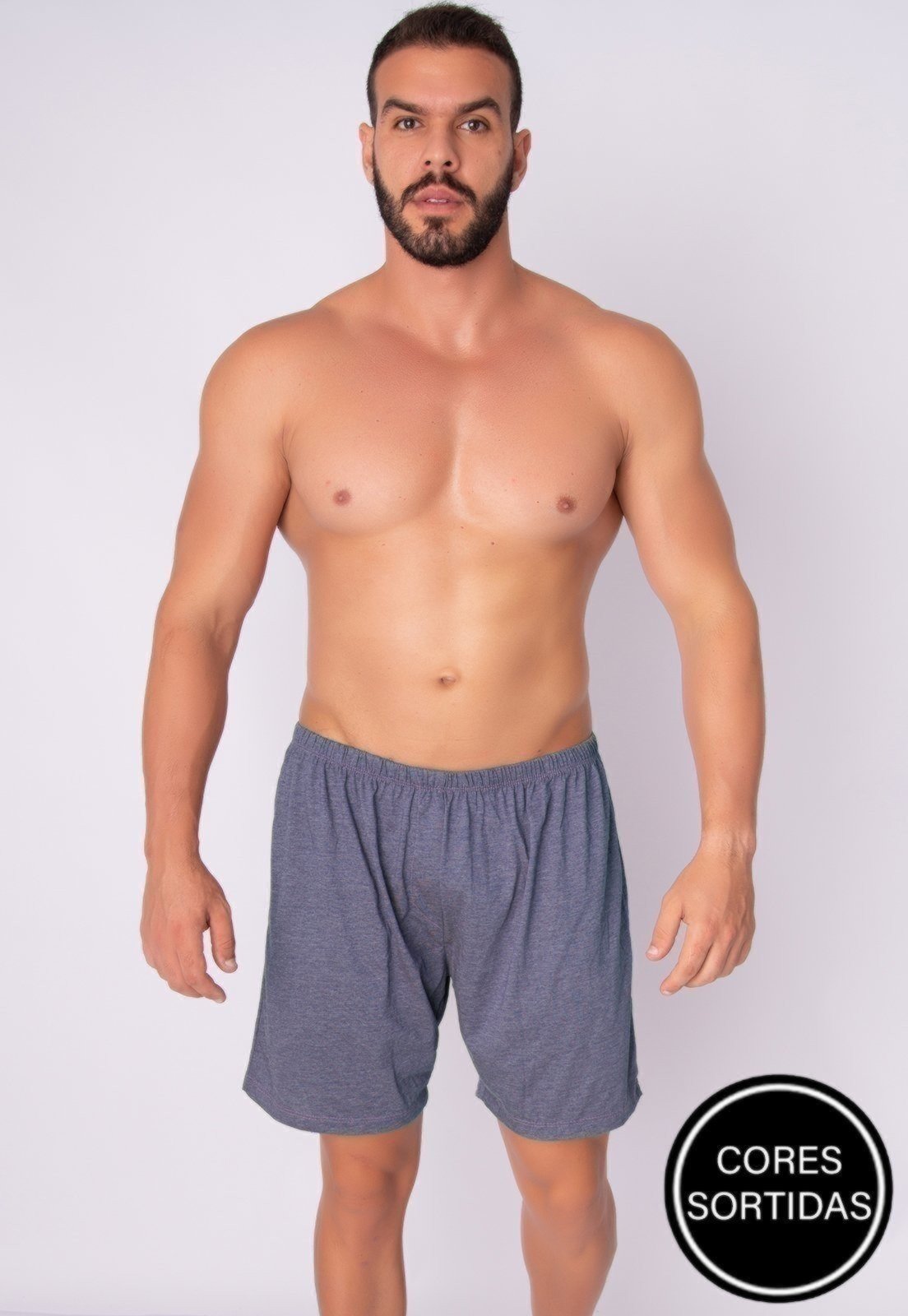 Samba Canção Masculina Serra e Mar Modas Malha Cores