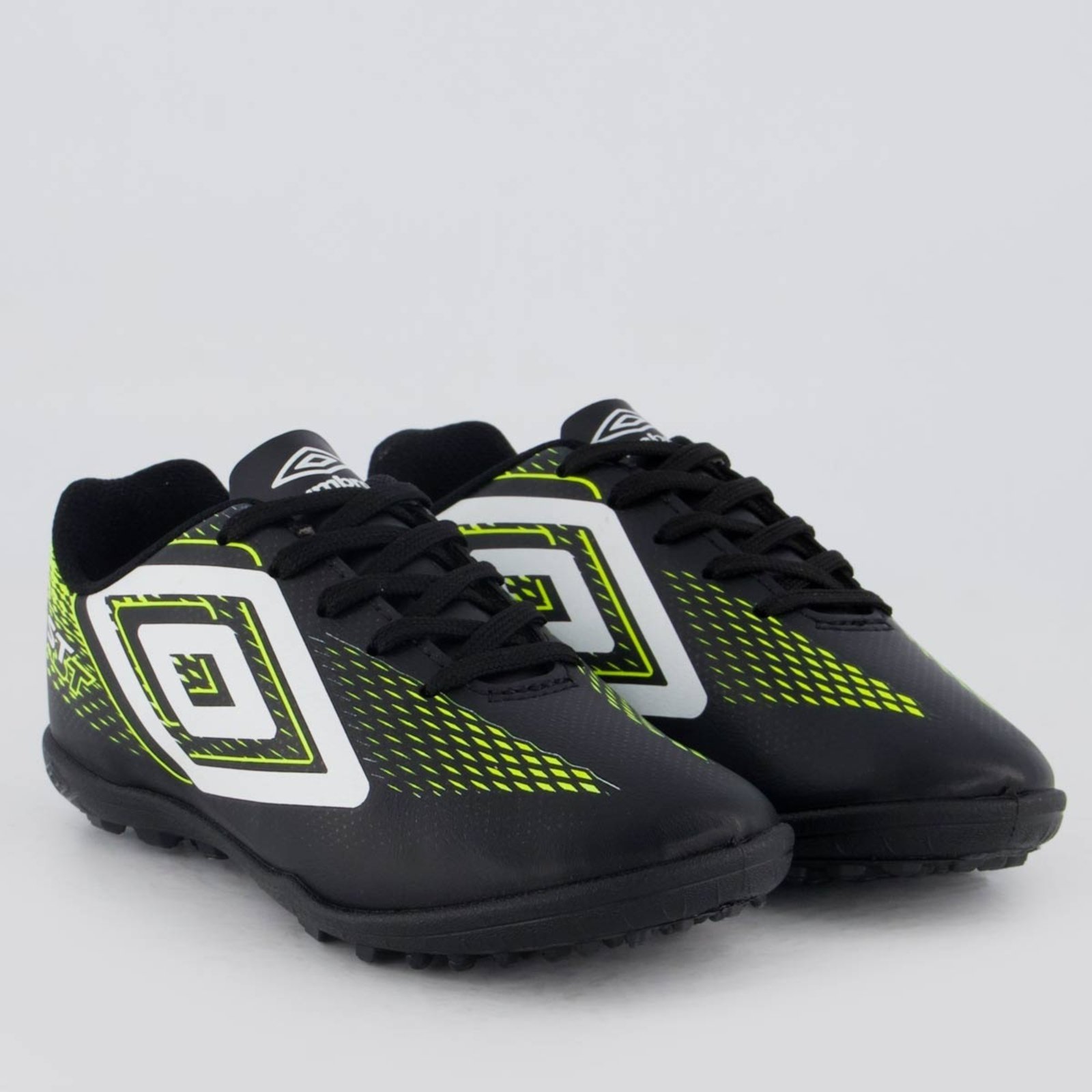 Vista 3 Chuteira Umbro Fast II Society Juvenil Preta preto Umbro preto