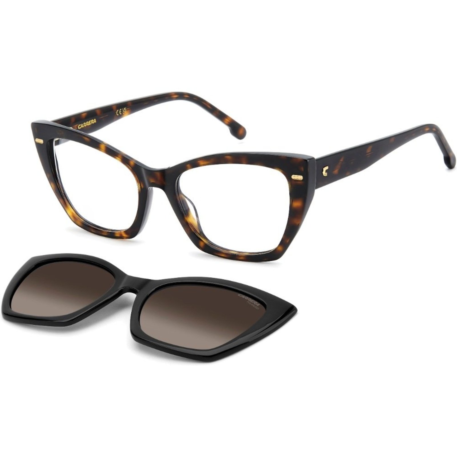 Óculos de Sol Carrera 3036C 086 5317 ClipOn Marrom Feminino