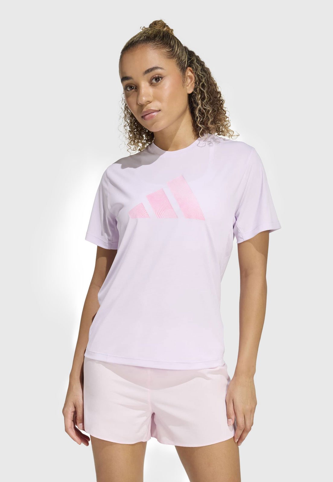 Camiseta Feminina adidas Performance Gola Redonda Lilás