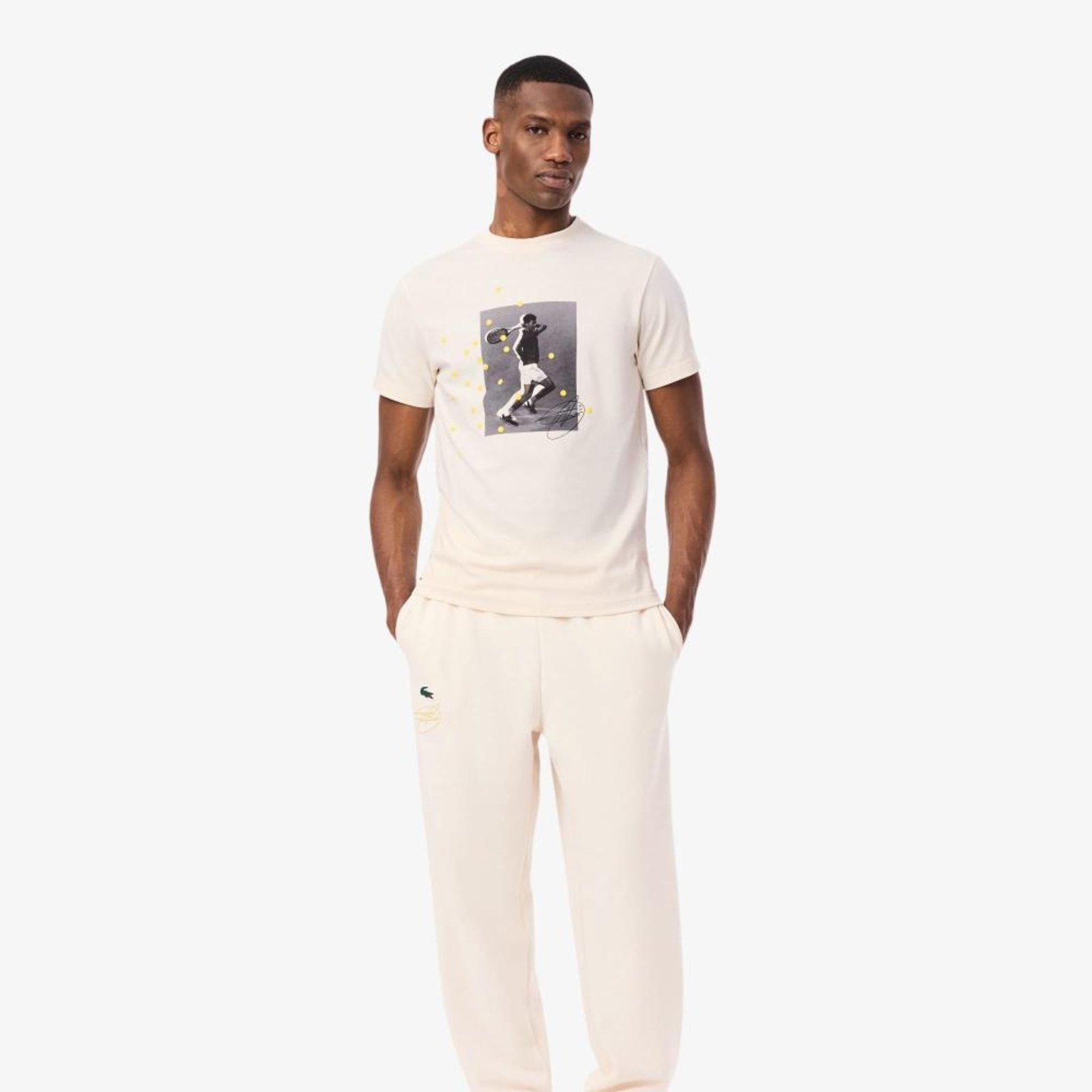 Calça Esportiva Lacoste Tennis x Novak Djokovic Branco