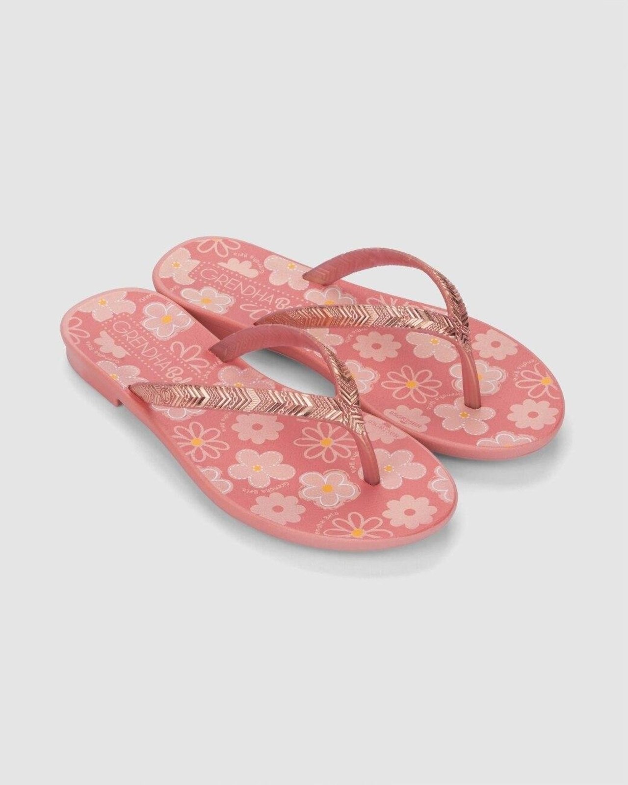 Infantil - Rasteira Grendha Amor em Flor Rosa