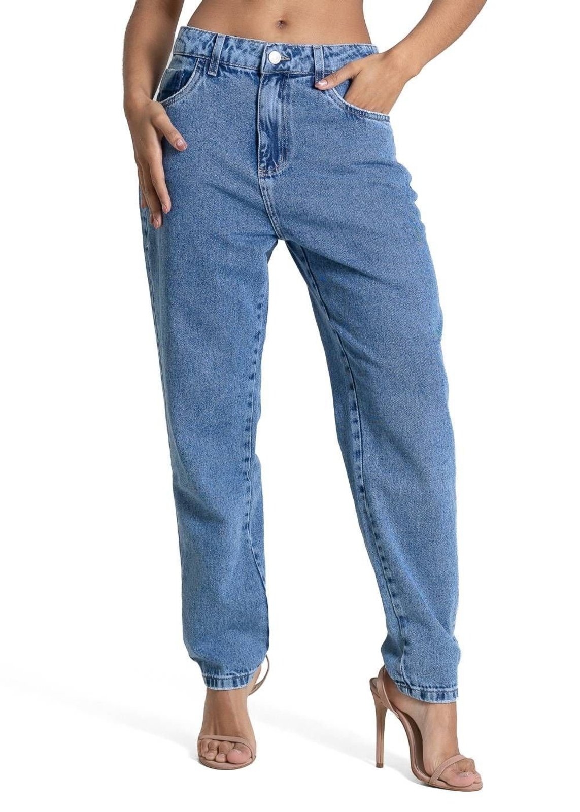 Calça Jeans Sawary Mom - 283426 - Azul - Sawary