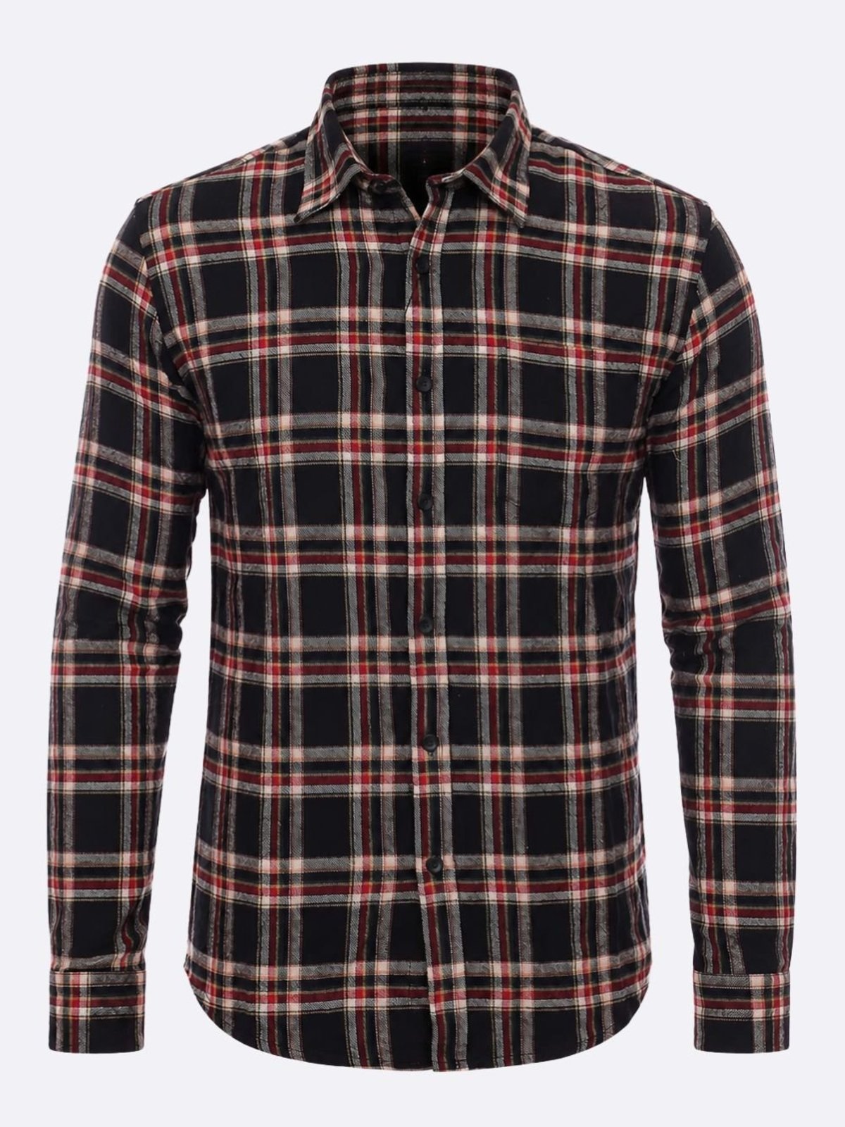 Camisa Xadrez Masculina Flanelada Manga Longa Crocker