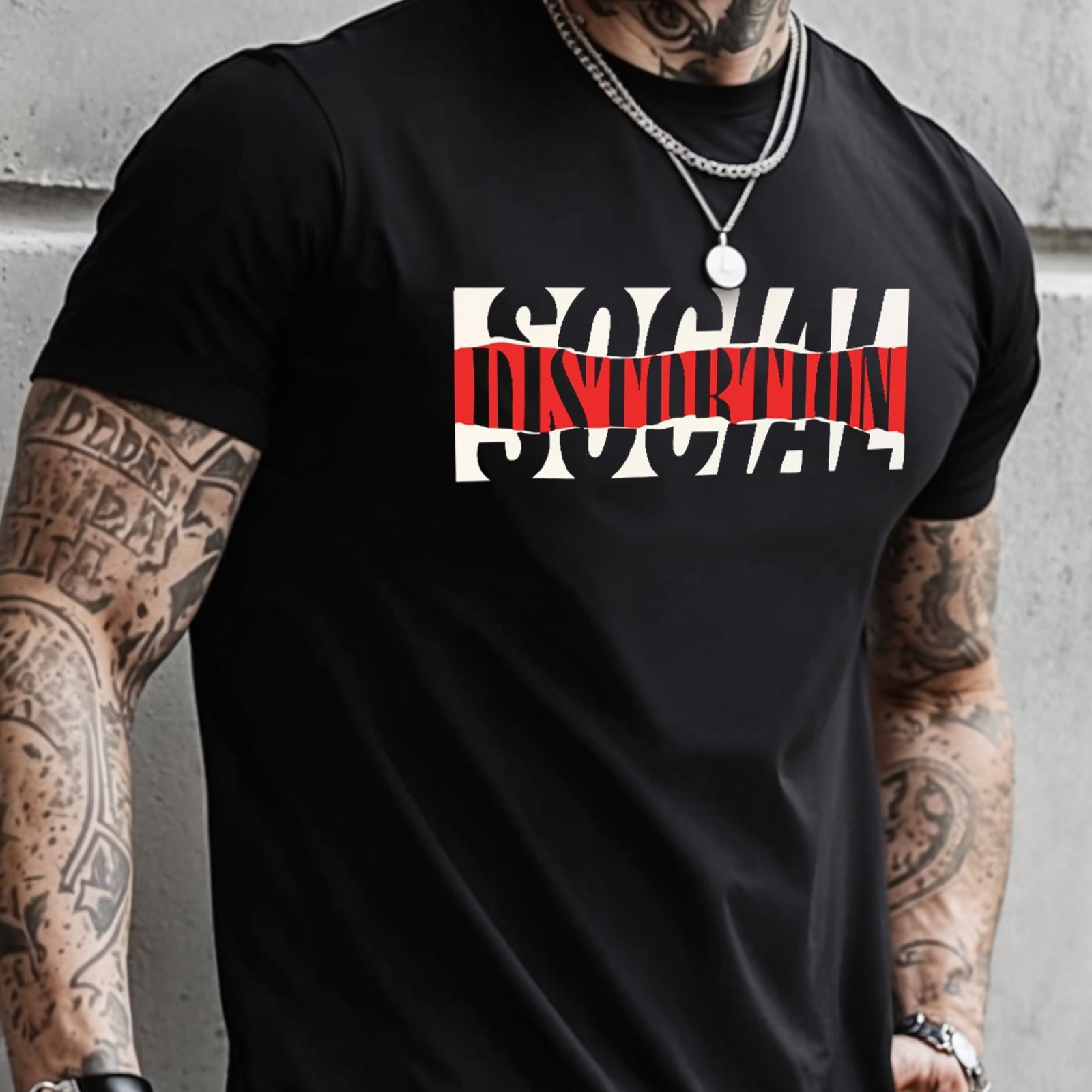 Camisa Masculina Algodão Camiseta Estampada Casual
