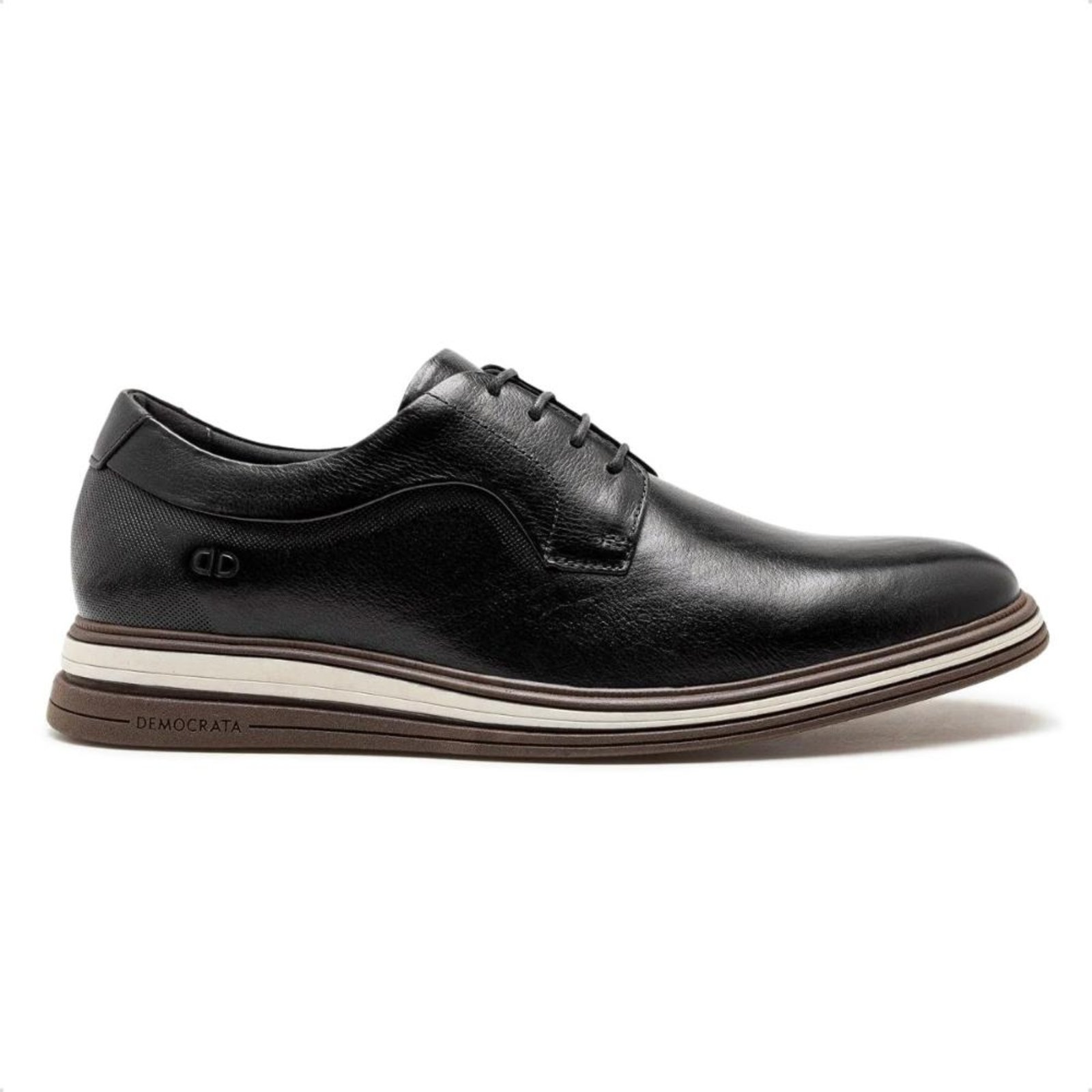 Sapato de Couro Democrata Masculino Dune Hi-Soft 32 298201 Preto