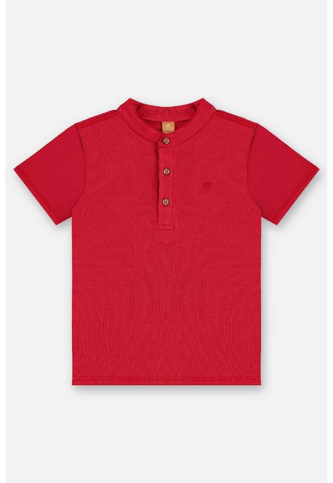 Infantil - Camiseta em Algodão Up Baby Vermelho