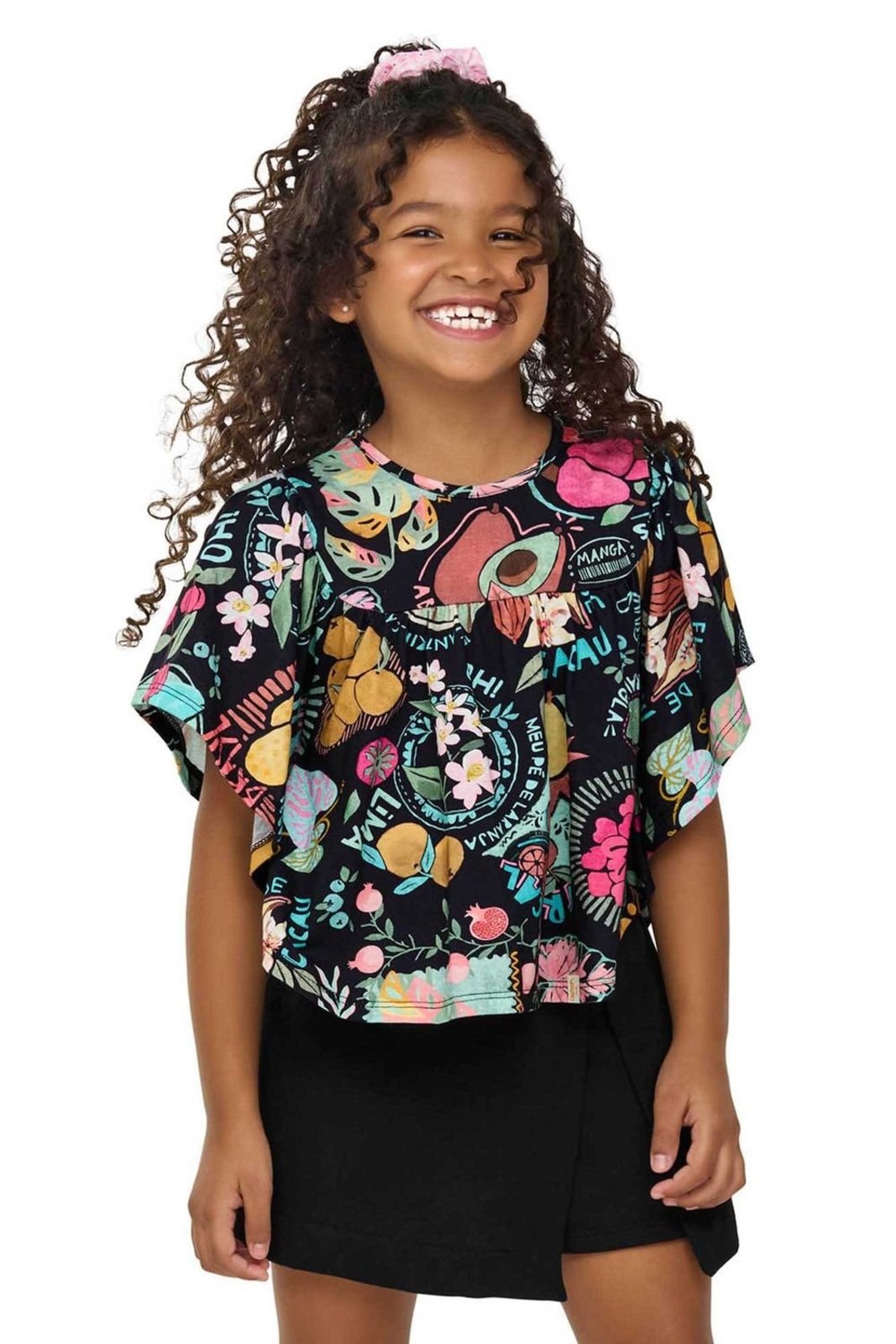 Infantil - Conjunto Menina Cantarim Amplo Elian Preto