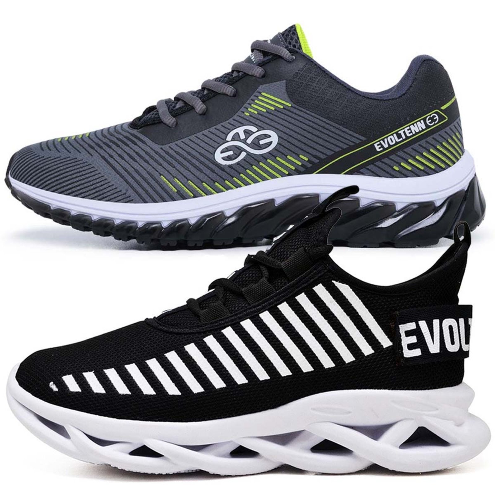 Kit 2 Tênis Esportivo Masculino Evoltenn Prmoção Cinza