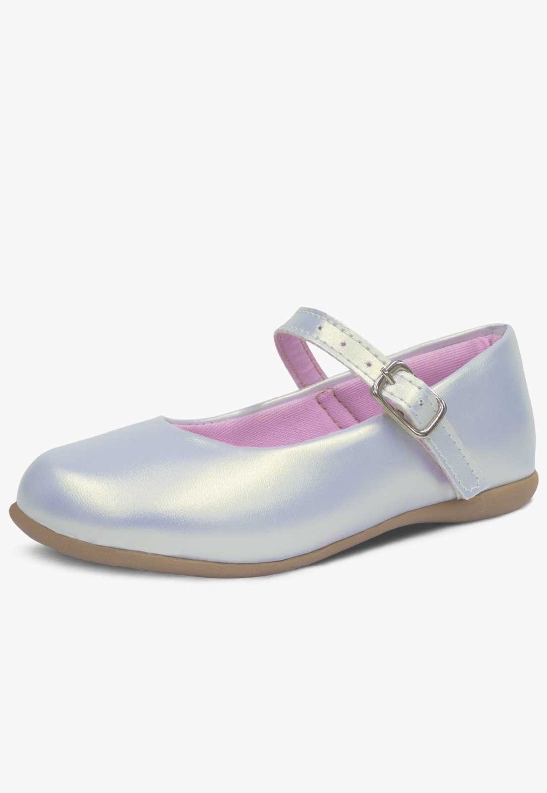 Infantil – Sapatilha Pópidi Menina Moda Festa Boneca Prata