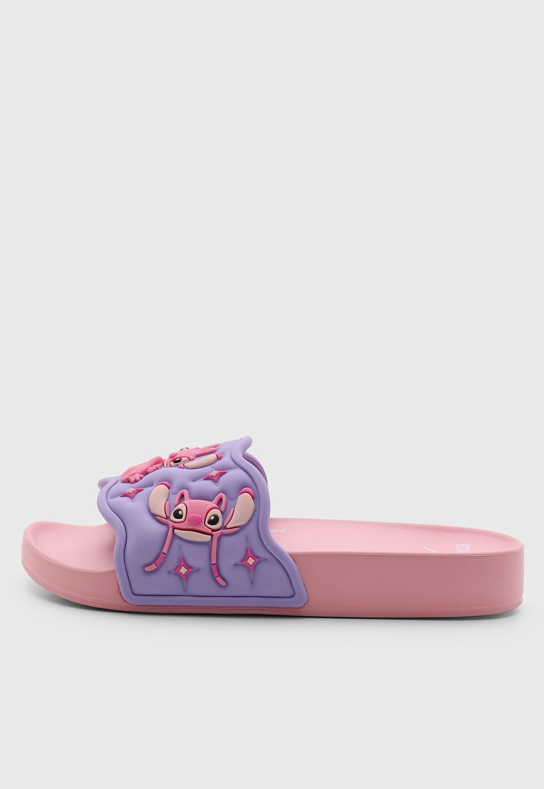 Vista 3 Infantil - Chinelo Mini Melissa Disney Angel rosa Mini Melissa rosa