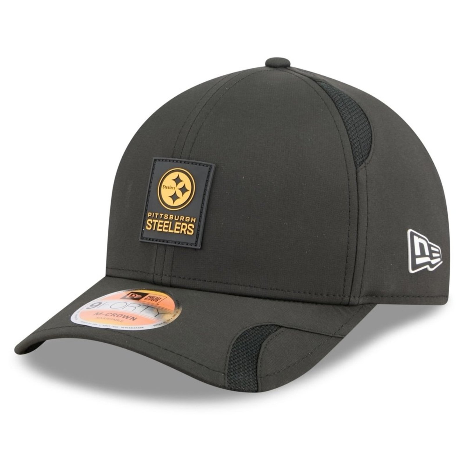 Bone New Era 9FORTY M-CROWN Pittsburgh Steelers NFL Sideline Preto