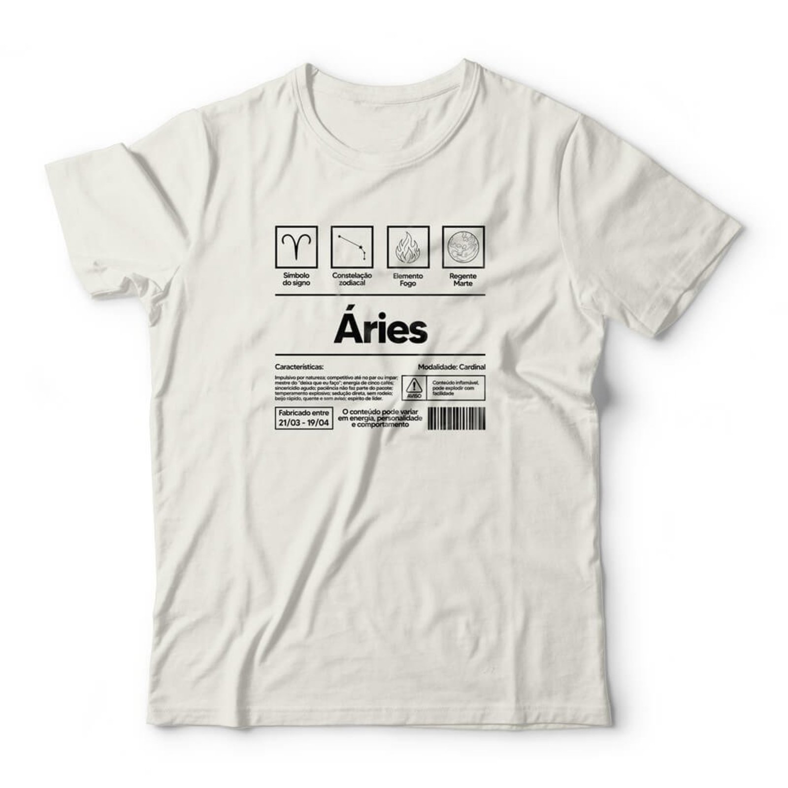 Camiseta Áries - Off White