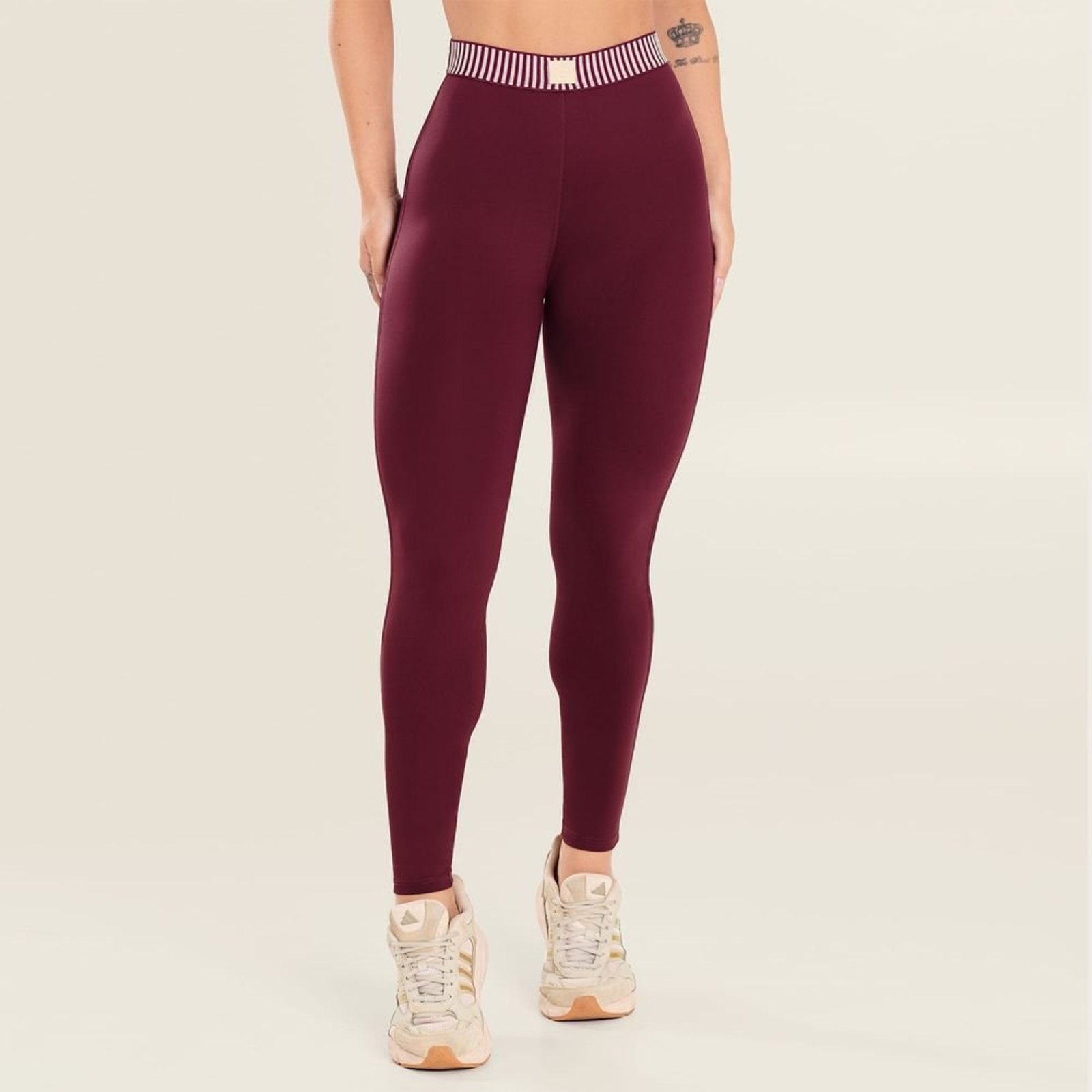 Legging Advance Vinho Valentino Poliamida Donna Carioca