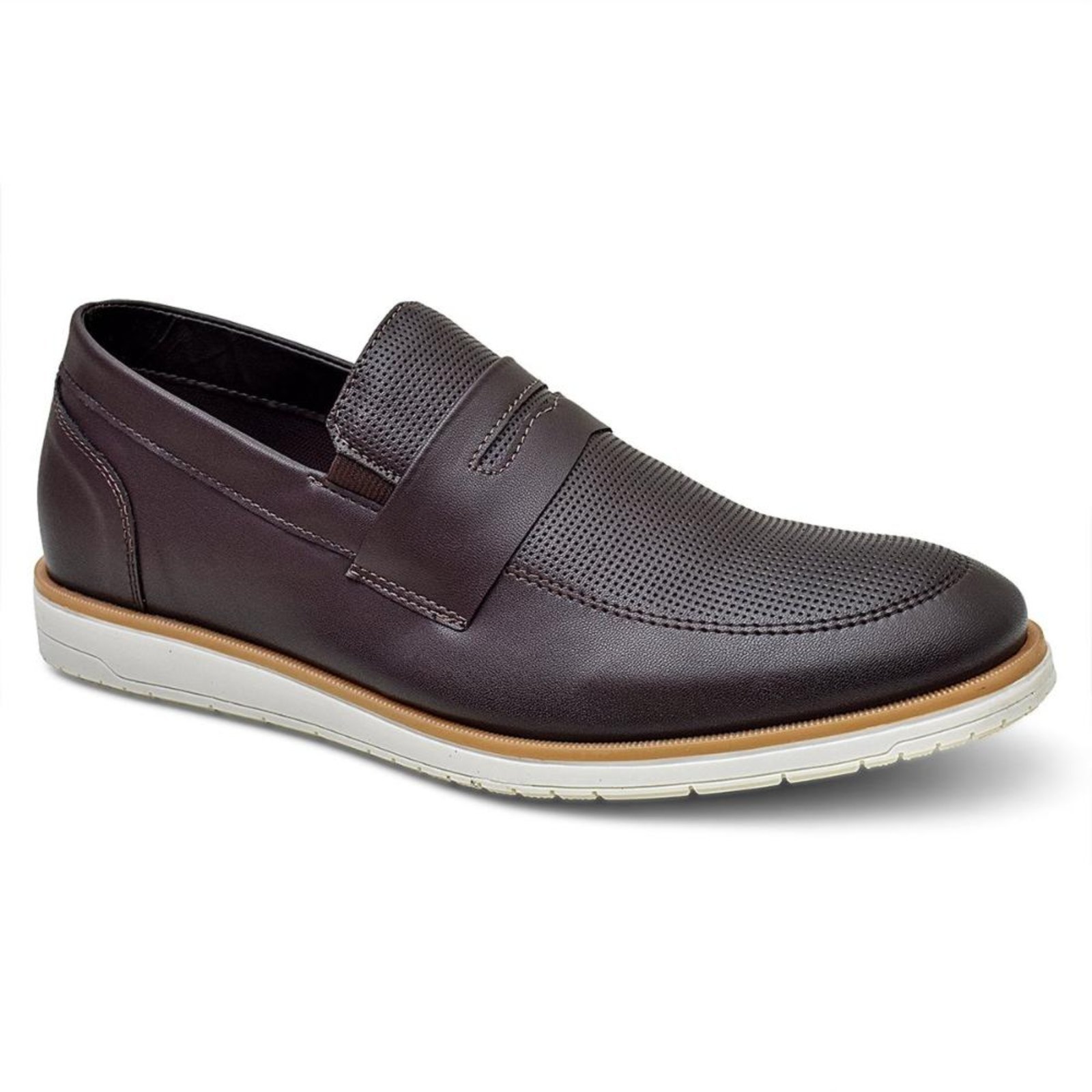 Sapato Casual Mocassim Moderno Chocolate Marrom