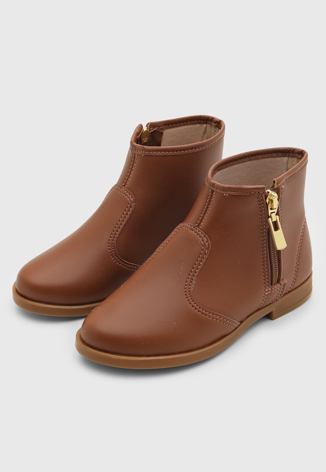 Infantil - Bota Molekinha Cano Curto Marrom
