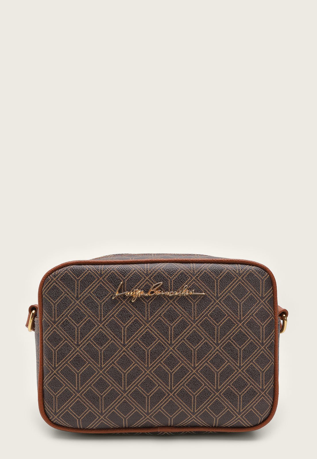 Bolsa Luiza Barcelos Monograma Marrom