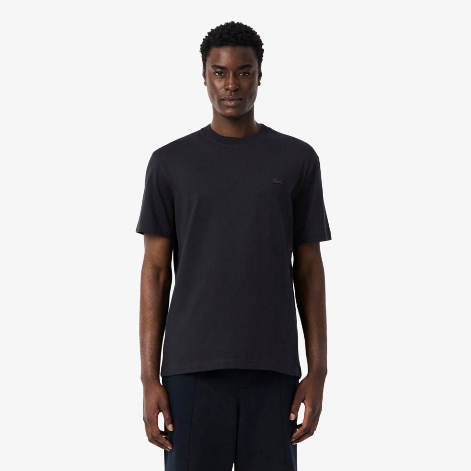 Camiseta em malha estampada Preto