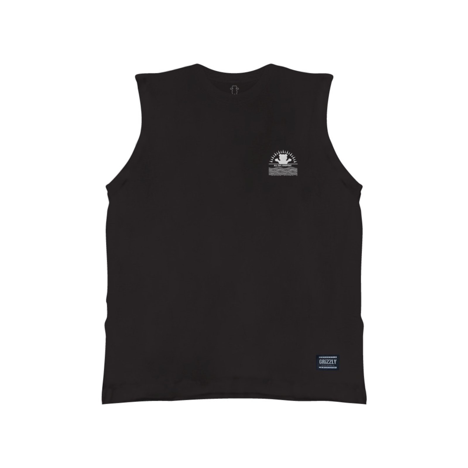 Camiseta Grizzly Tallest Pine Sleeve Less - BLACK