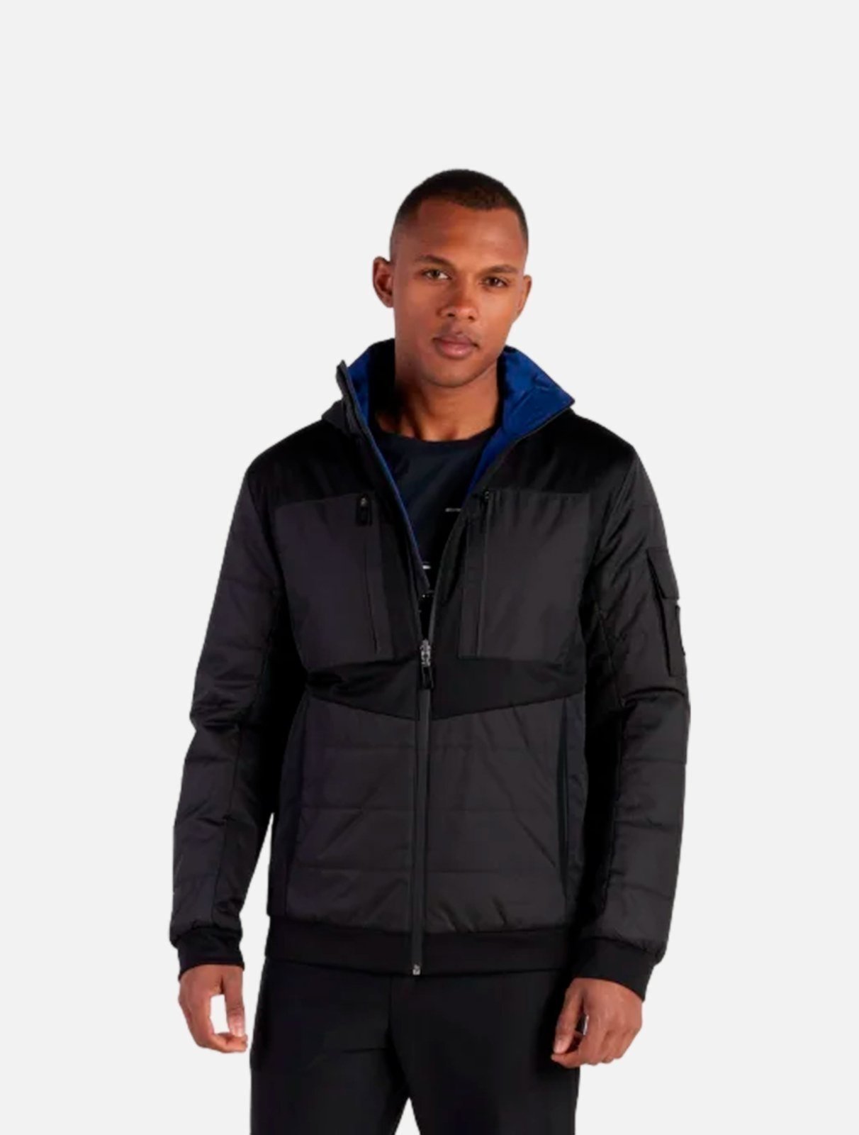Vista 3 Jaqueta Hugo Boss Dupla Face J Freeman Preta e Royal azul Hugo Boss azul