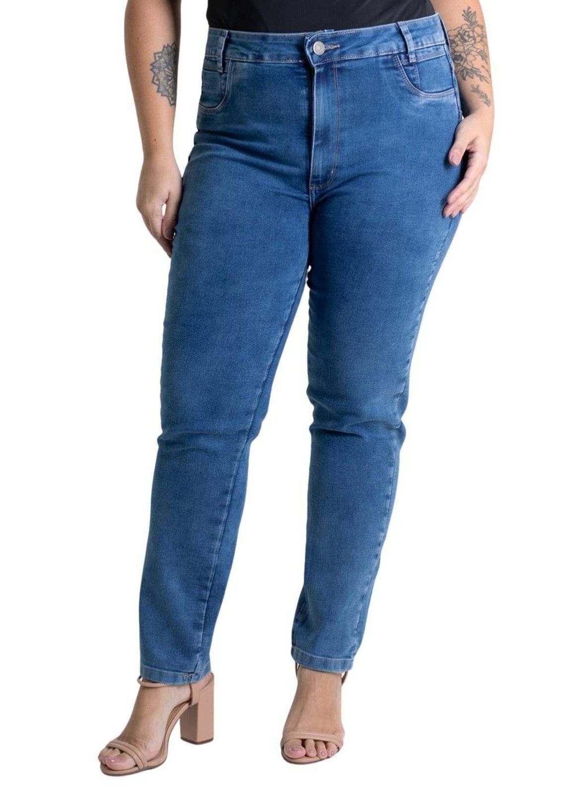 Calça Jeans Sawary Cigarrete Plus Size – 279392 – Azul – Sawary