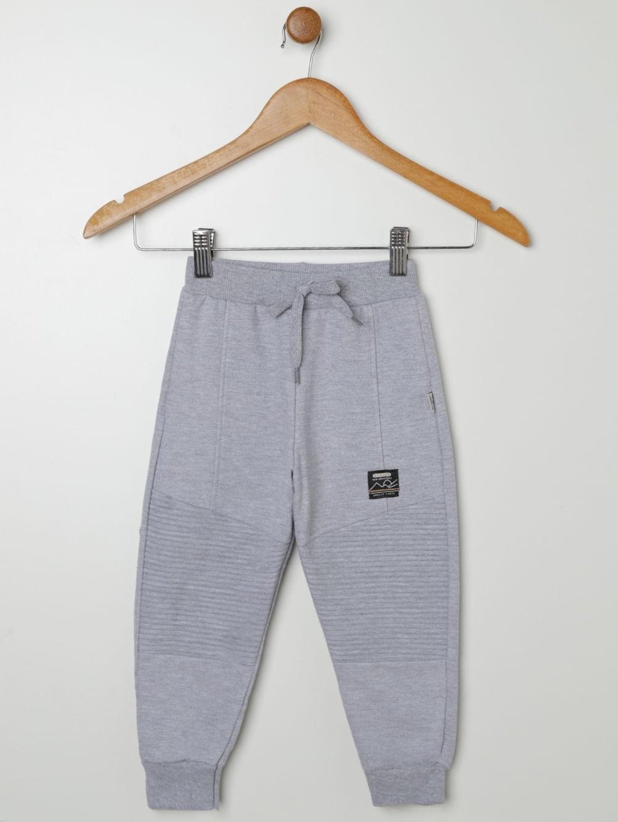 Infantil - Calça Moletom Com Punho Para Menino - MESCLA
