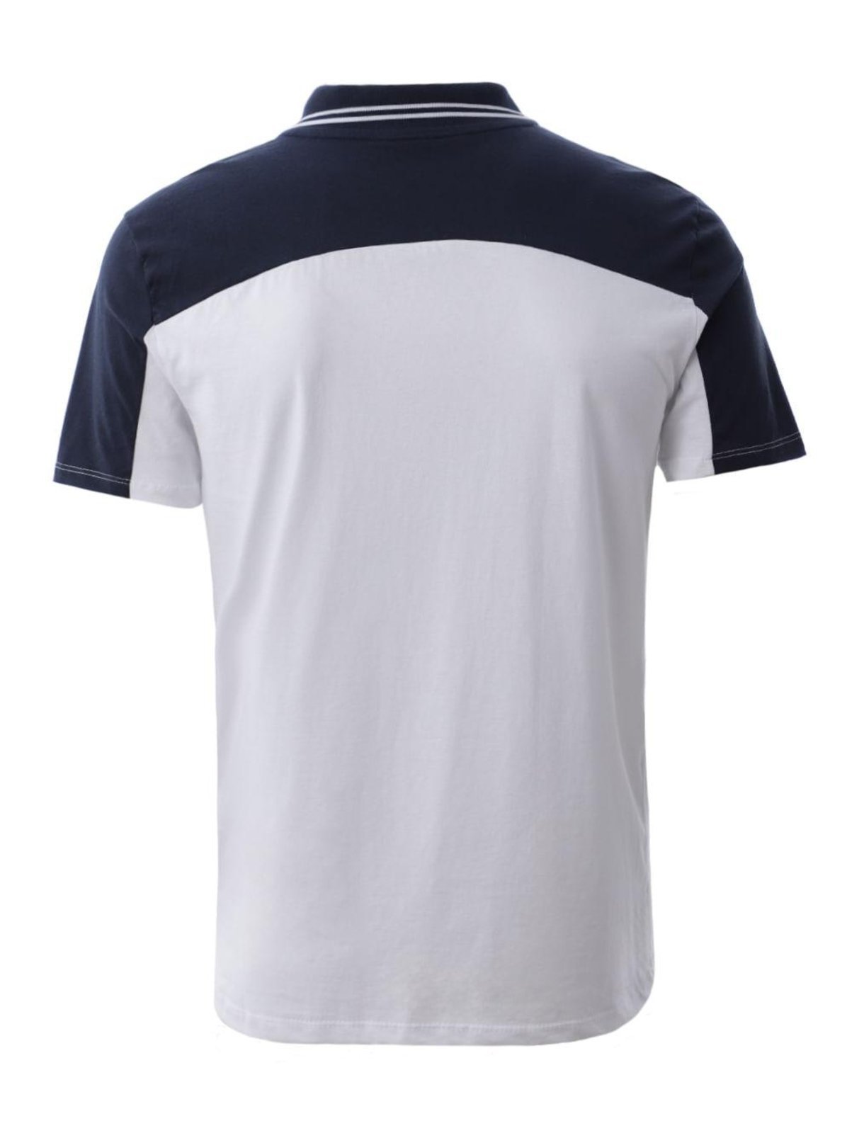 Vista 3 Polo Bicolor Elétron Masculina azul Elétron azul