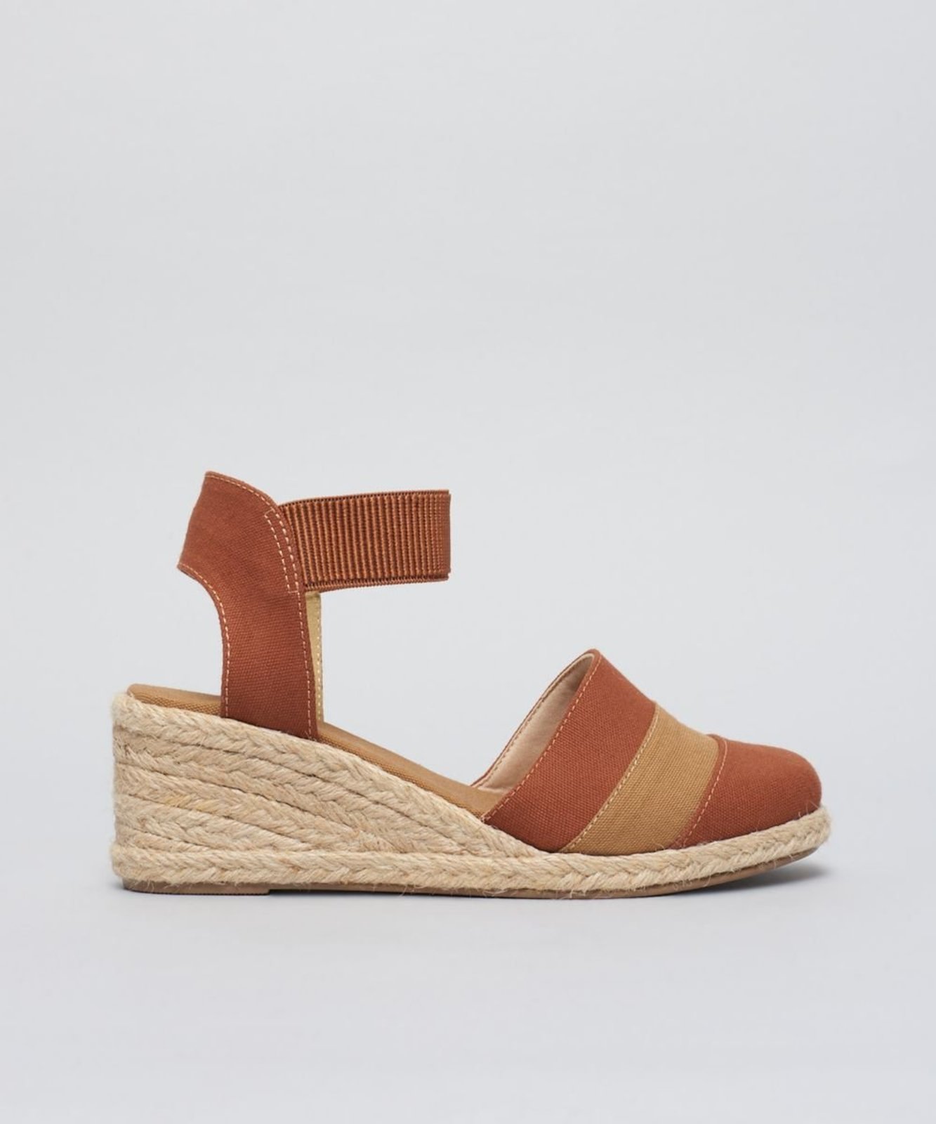 Anabela Lona Recortes Elastico - Mousse 33 - mousse