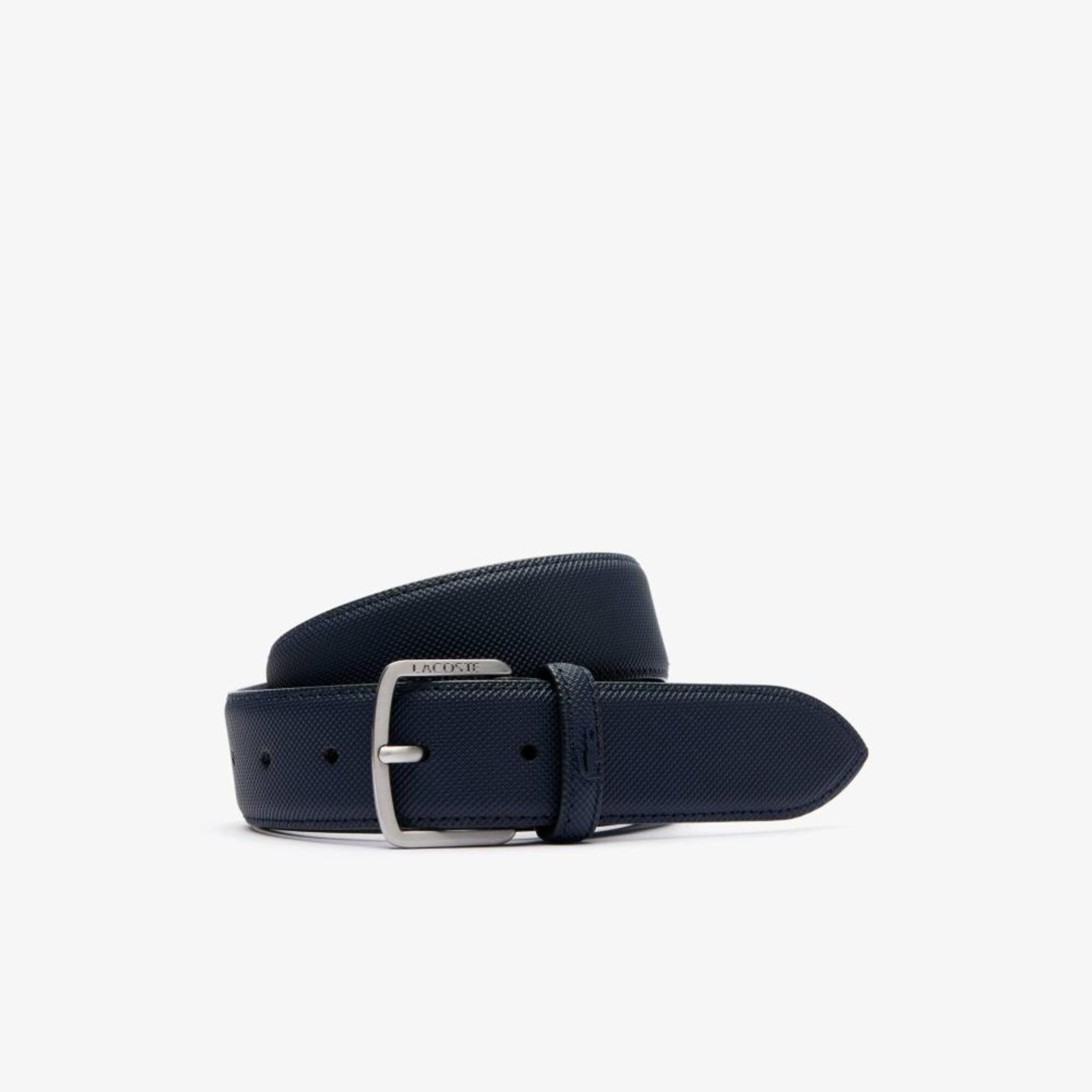 Cinto Lacoste Petit Piqué Azul