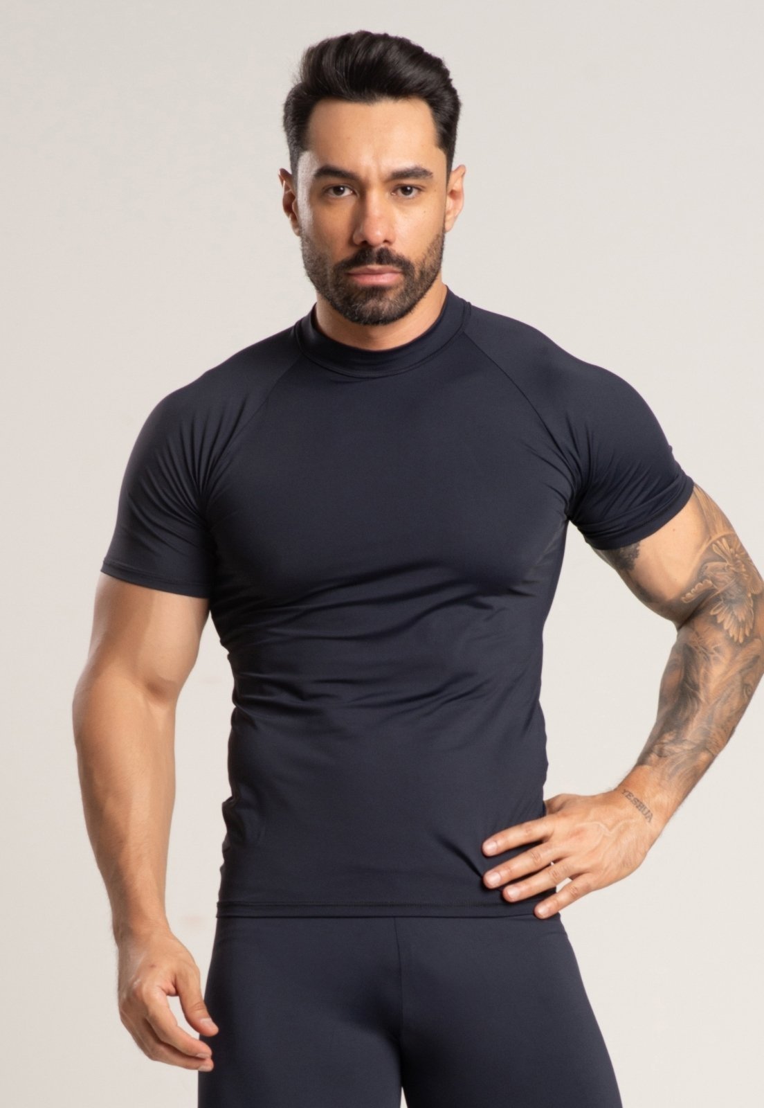 Blusa Térmica Vekyo Segunda Pele Manga Curta Preto