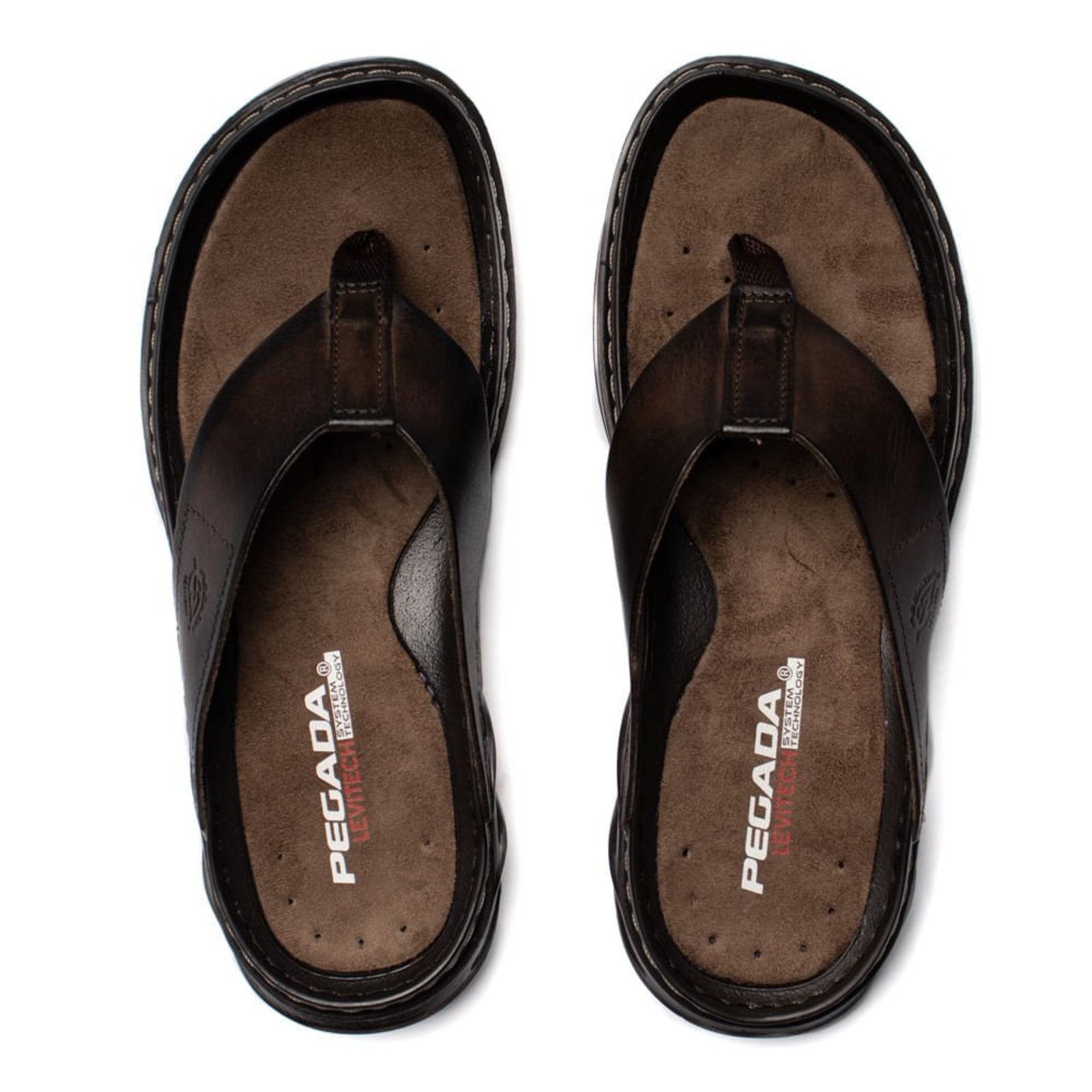 Infantil – Chinelo Masculino Pegada Couro Anilina Levitech Marrom