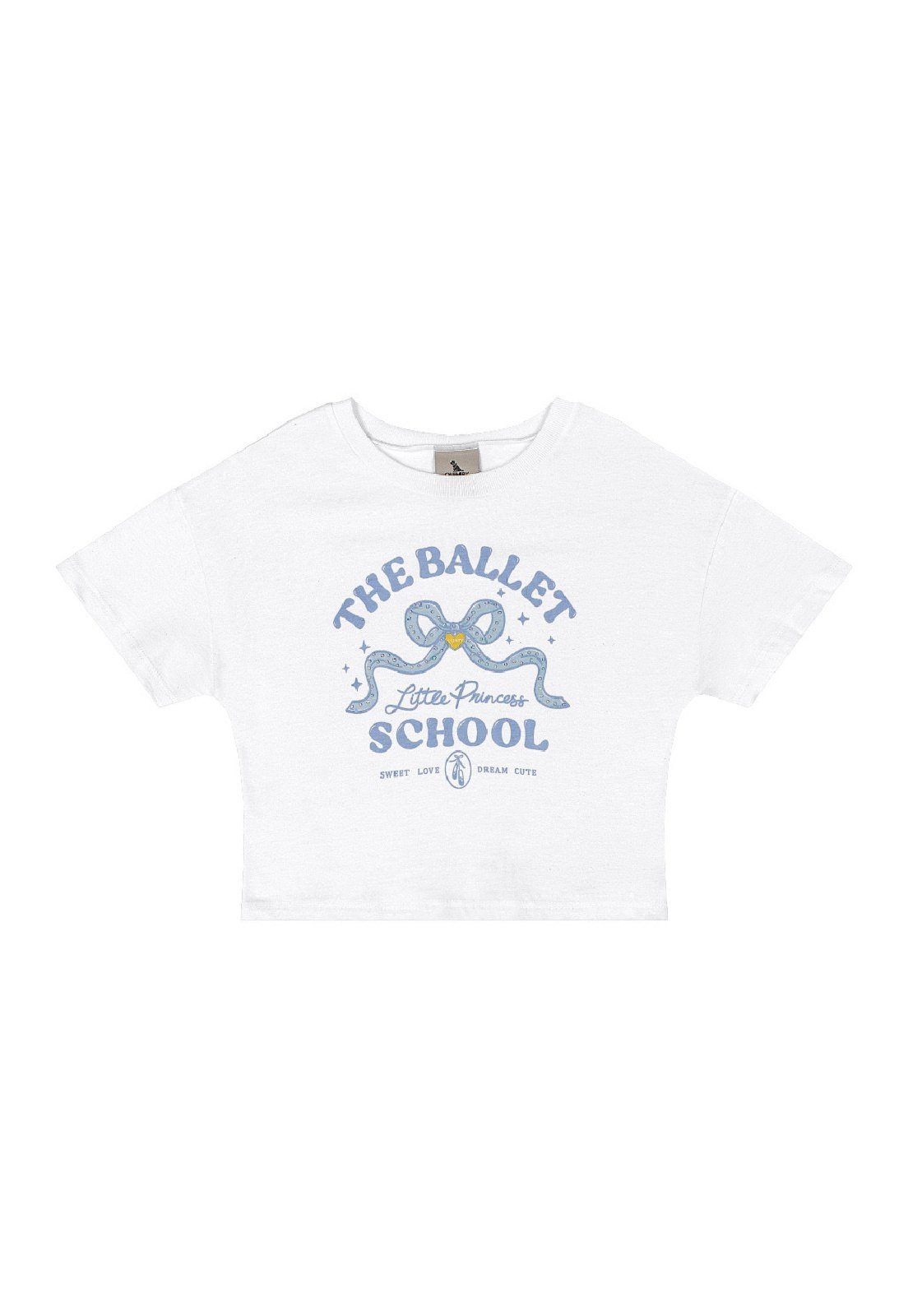 Infantil - Blusa Algodão Estampa Ballet Quimby Azul