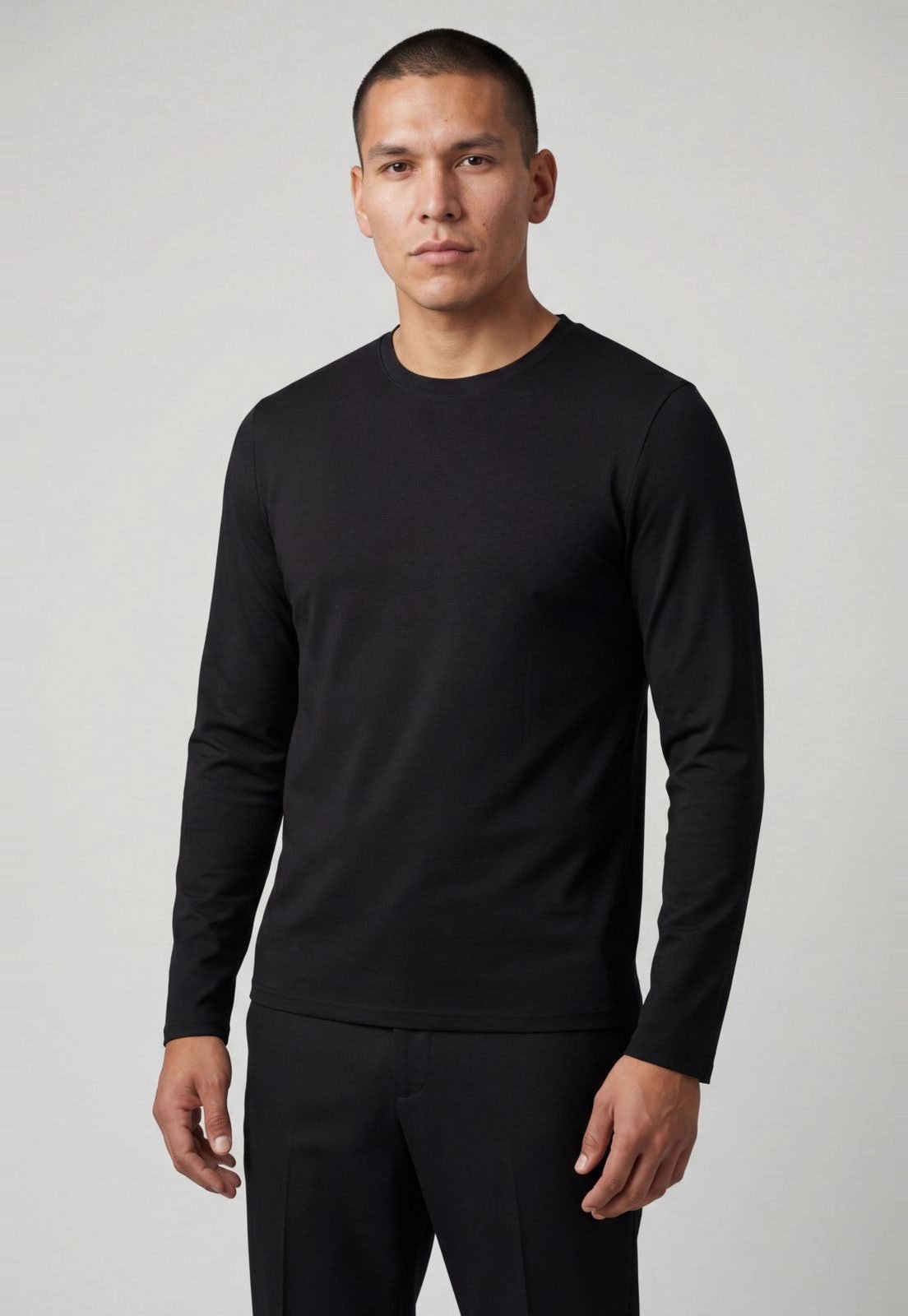 Blusa Manga Longa Masculina Broken Rules Térmica Preta