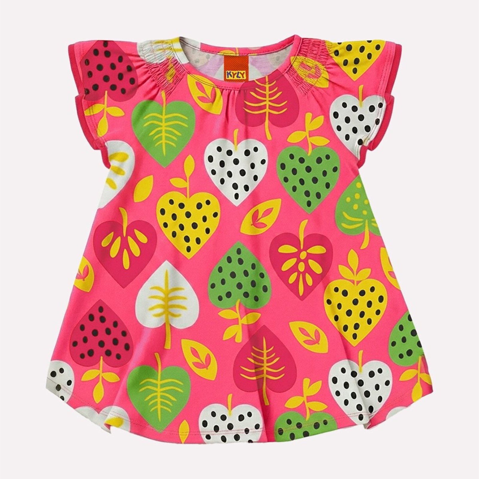 Infantil - Vestido Menina Corações Kyly