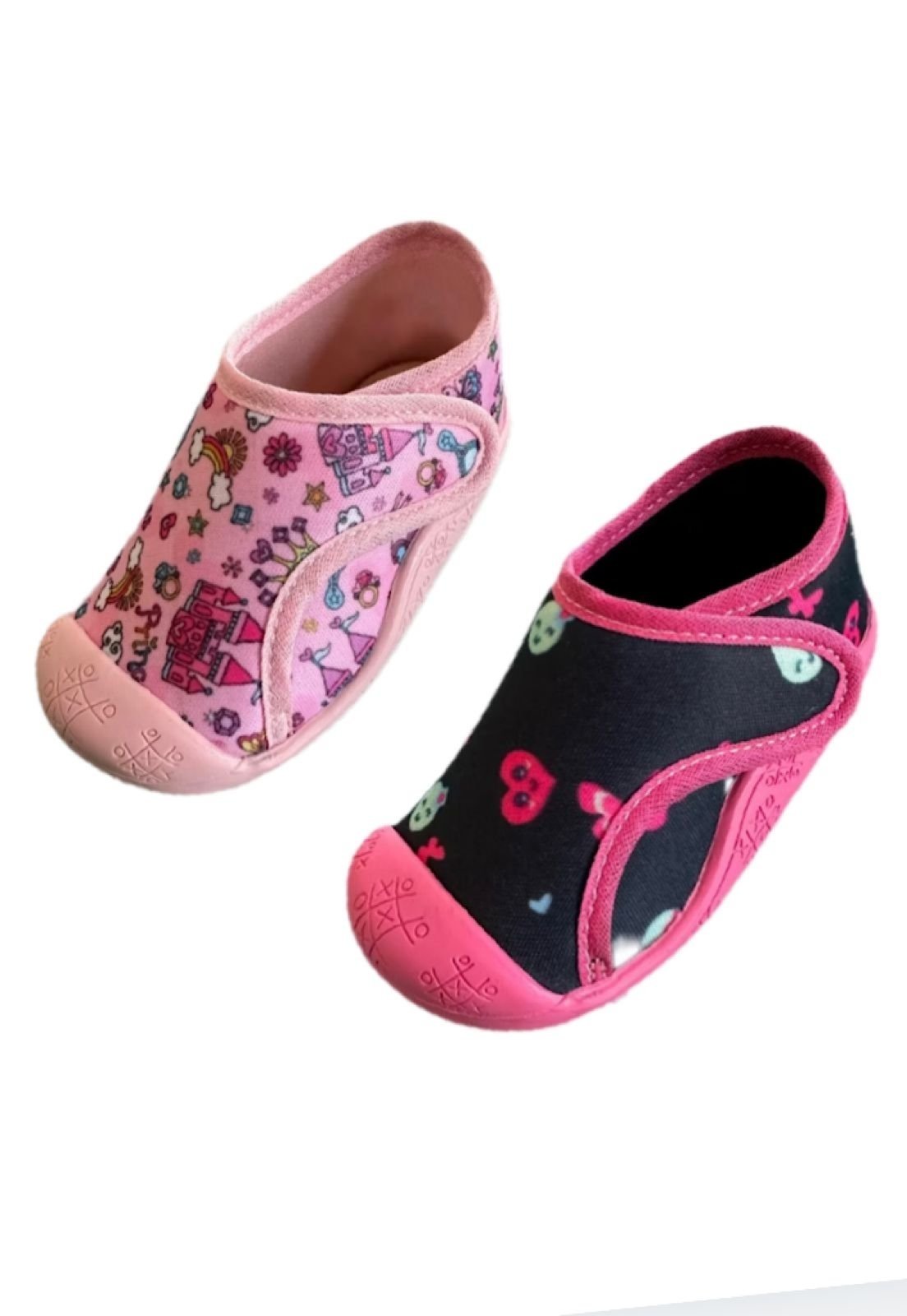 Infantil – Kit tênis meia menina Solzim Princesa e emoji