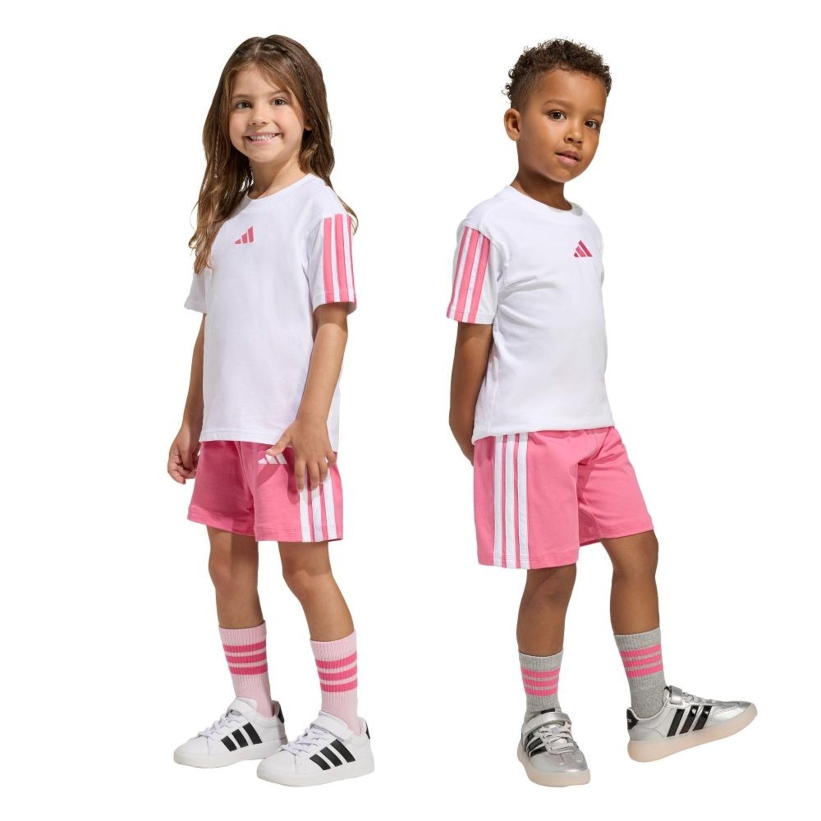 Infantil - Conjunto Camiseta Essentials adidas Sportswear Branco