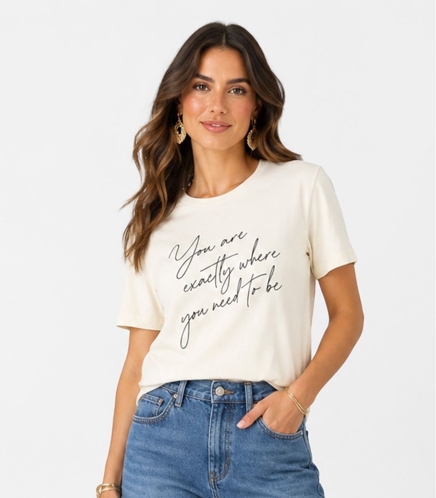 Blusa Feminina Estampada Infinita Cor Bege