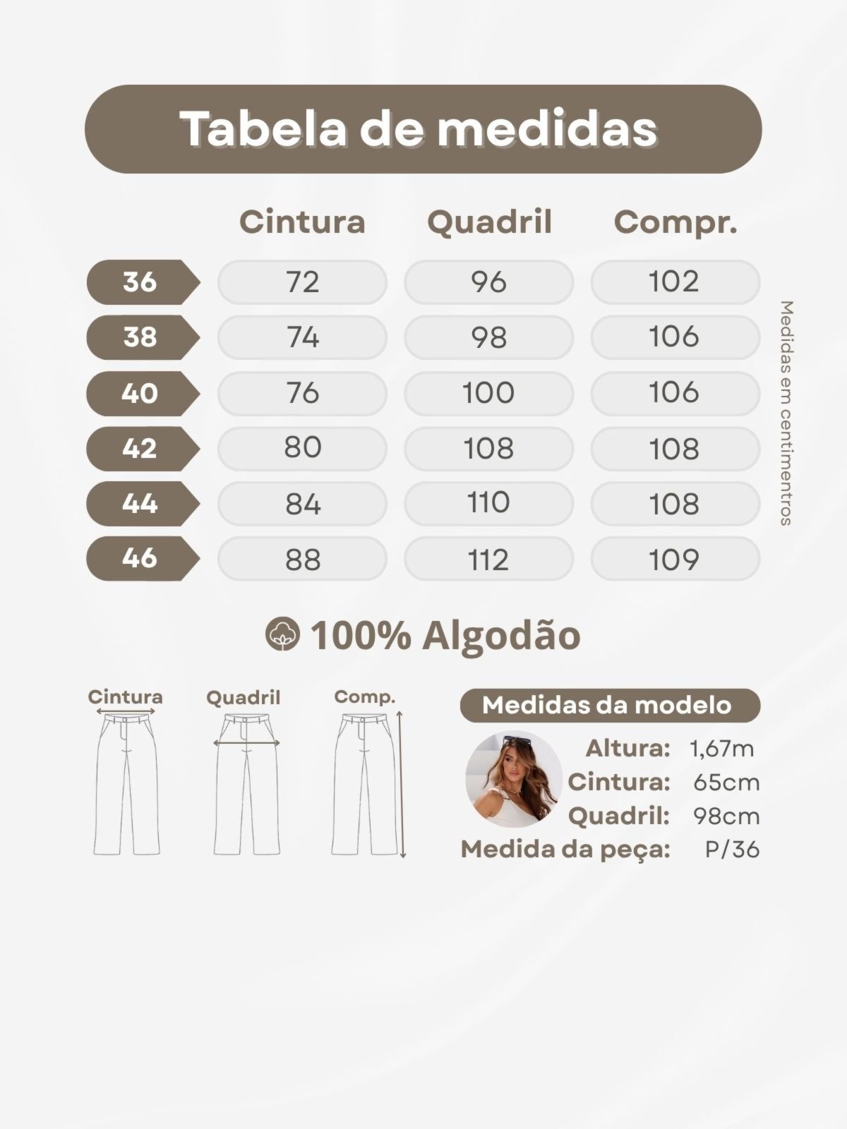 Vista 3 Calça Jeans Reta Feminina Cintura Alta Lavagem Media Crawling azul Crawling azul