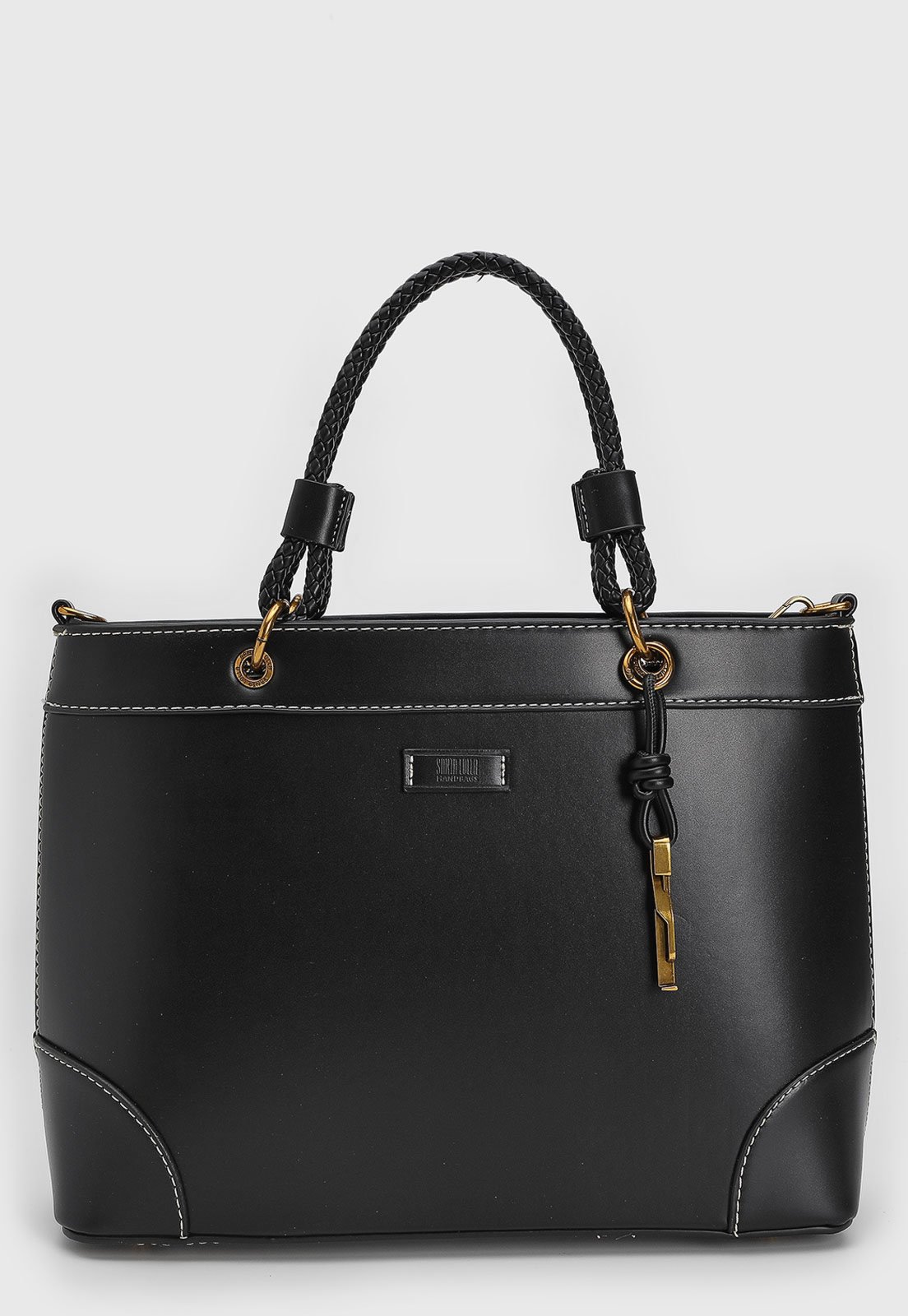 Bolsa Feminina Santa Lolla Alça Trançada Preta