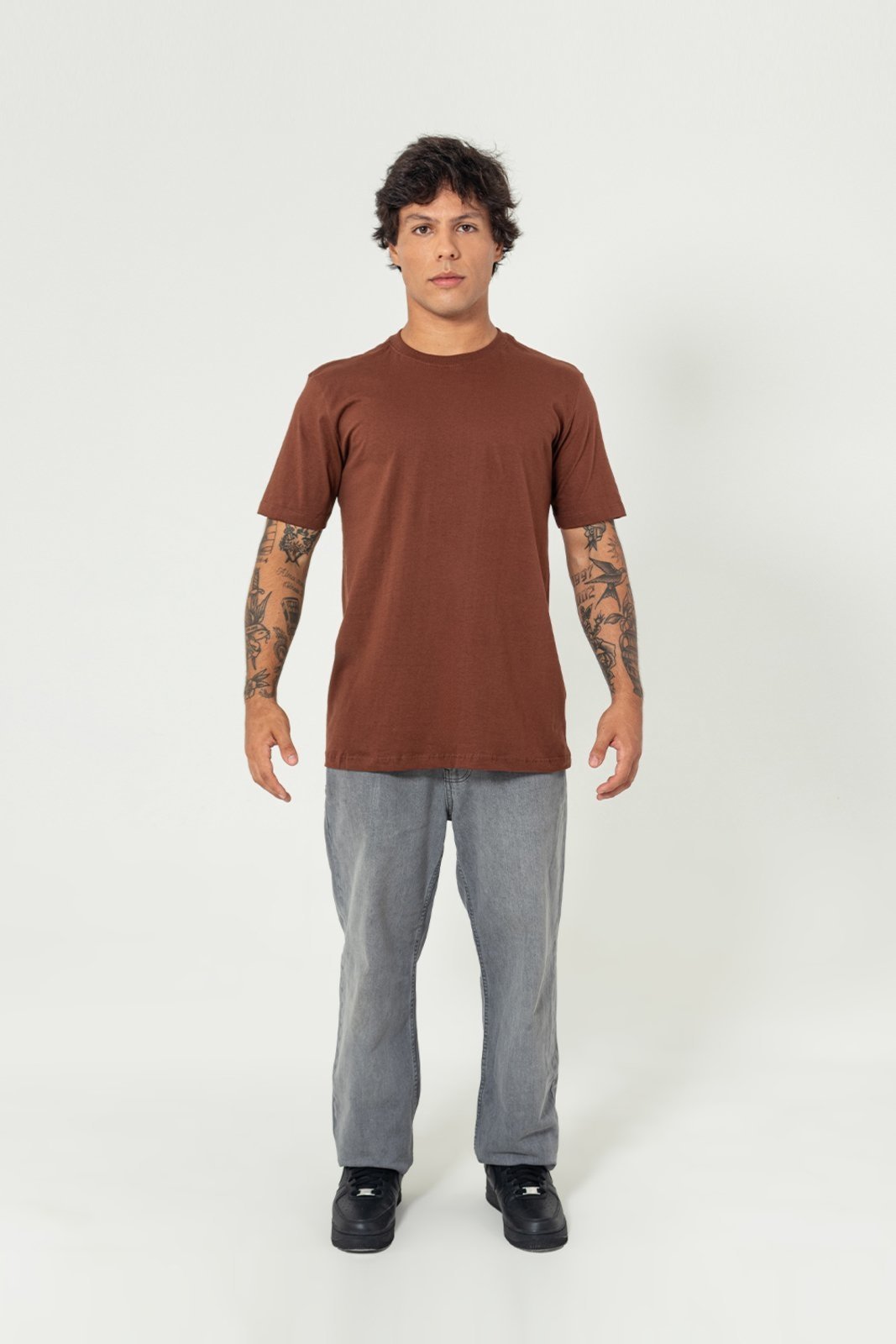 Camiseta Basic Casual Brunx Ind – Marrom