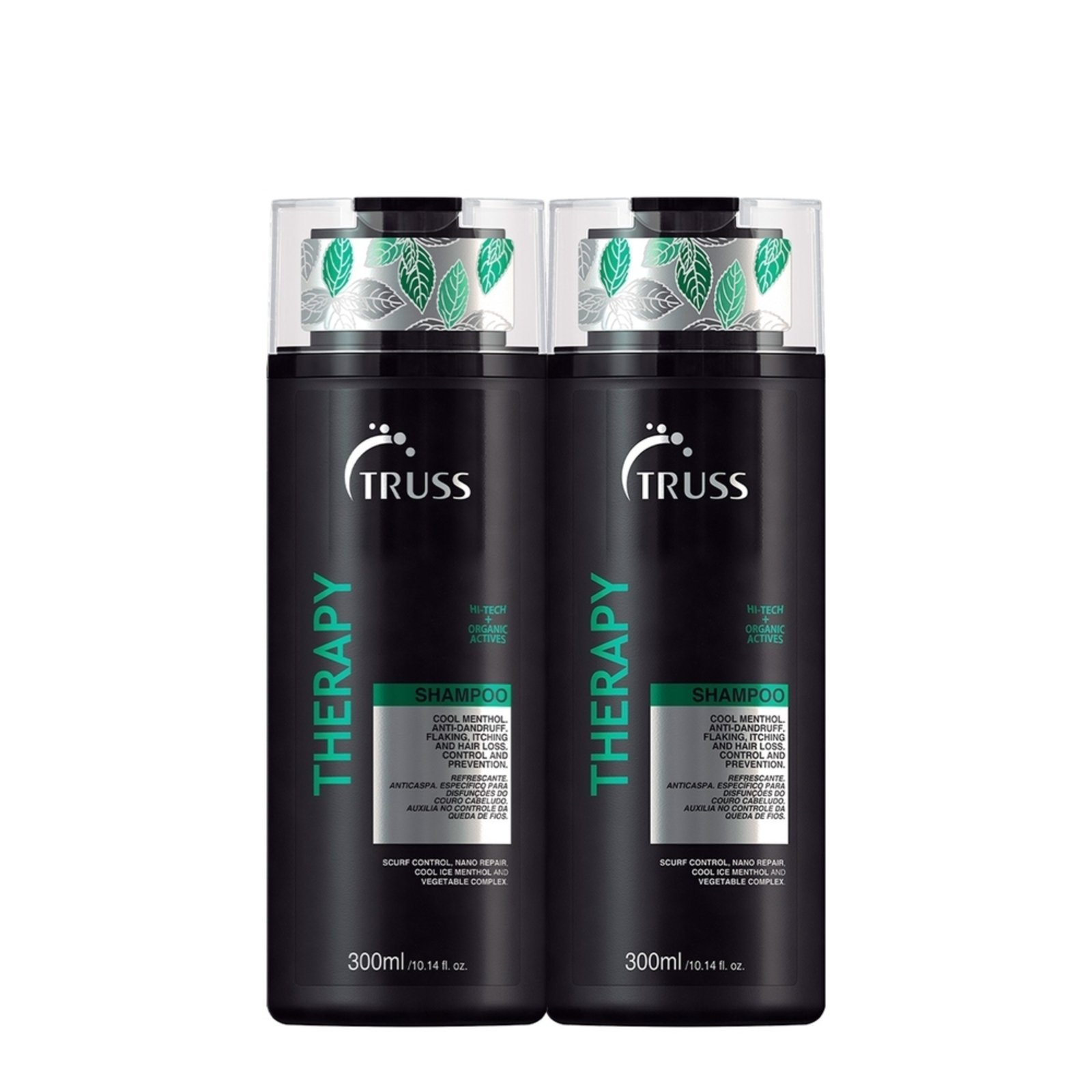 Vista 2 Kit Truss Therapy Extra - Shampoo Anticaspa 300ml (2 unidades) multicolorido Truss multicolorido