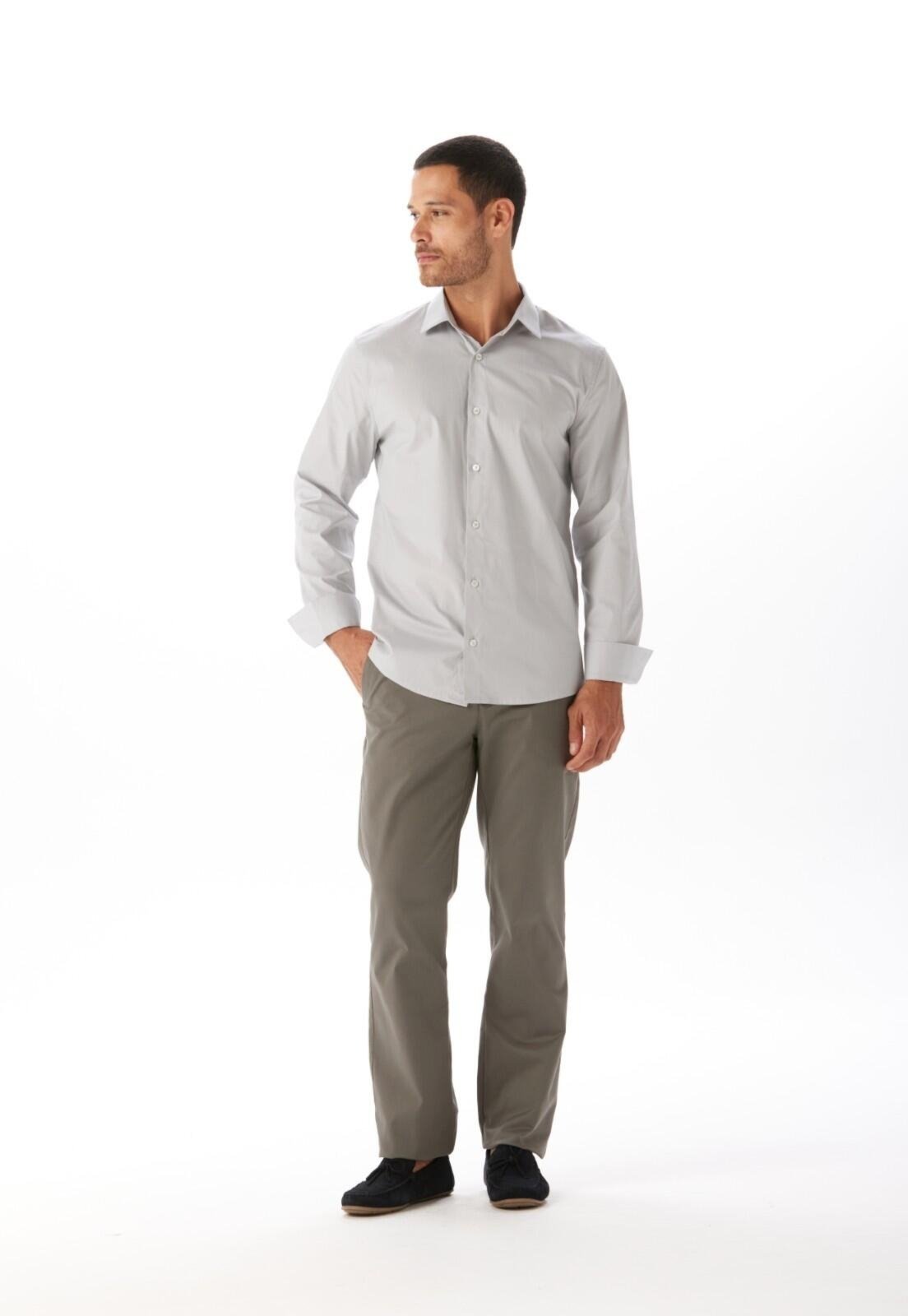 Calça Sarja Regular Moovexx Traymon – Cinza – 54