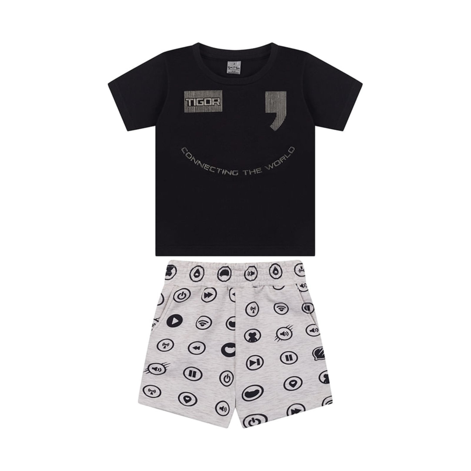 Infantil - Conjunto Curto Masculina Tigor T. Tigre