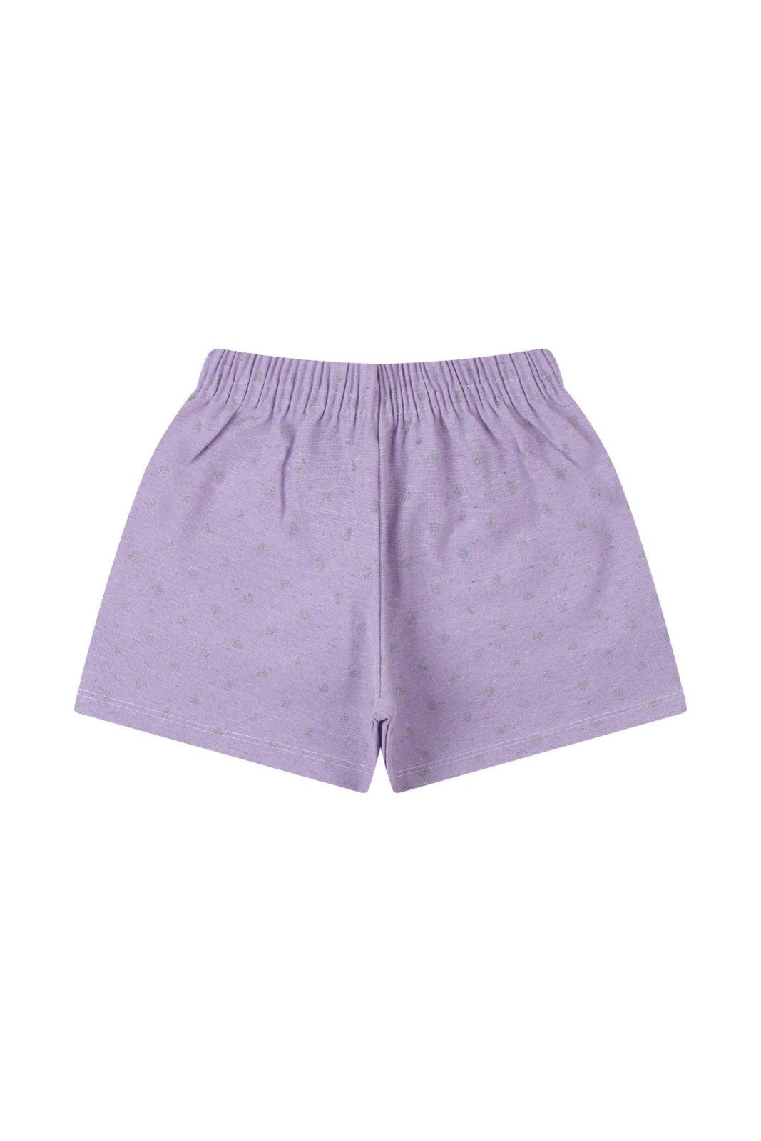 Infantil – Shorts Menina Corações Lilás