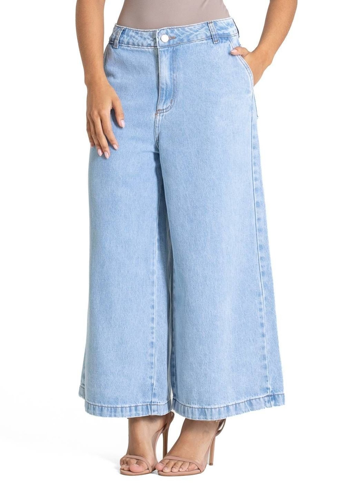 Calça Jeans Sawary Cropped - 283753 - Azul - Sawary