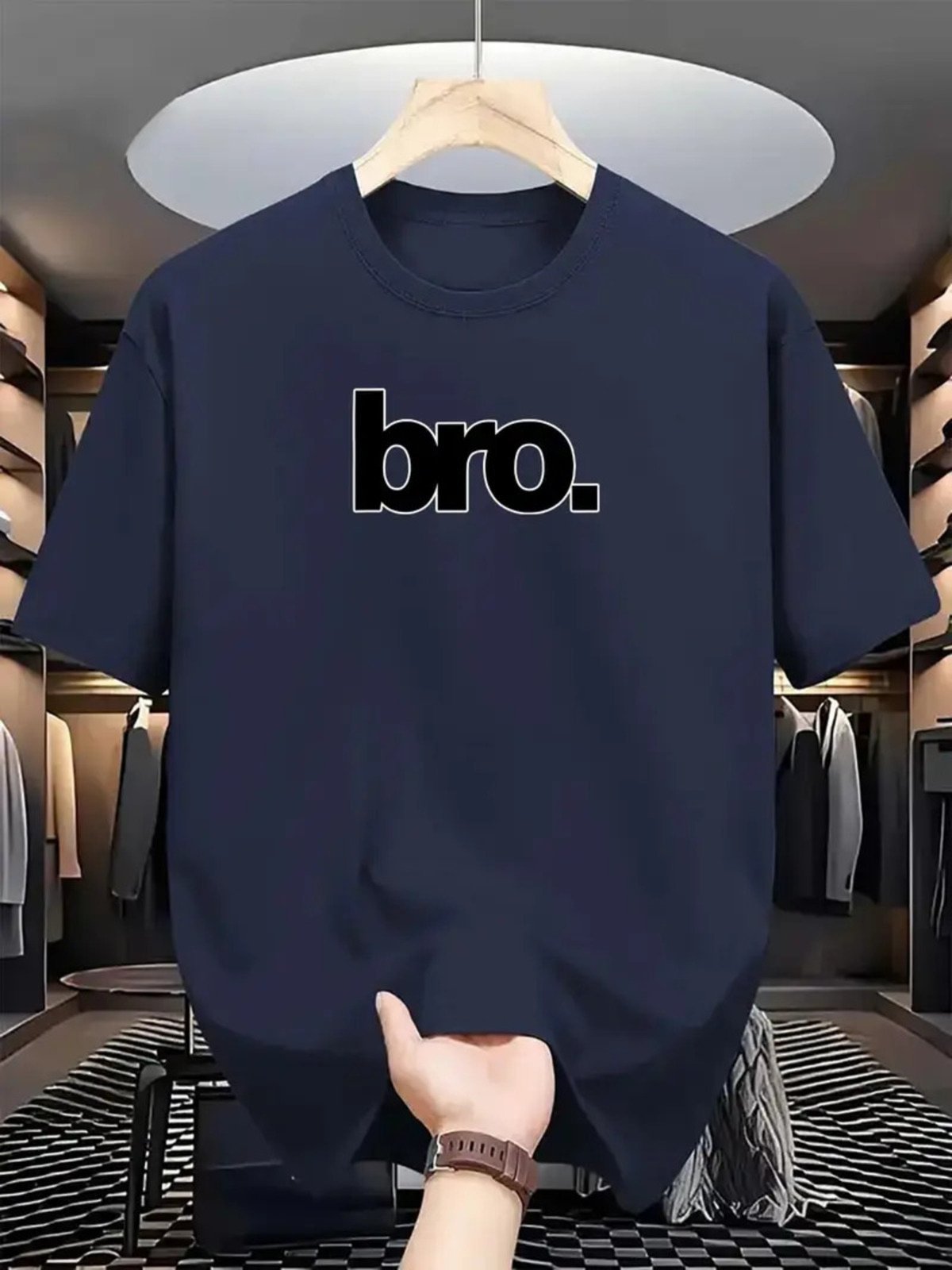 Camiseta Estampada Bro Safira Moda Algodão Cinza Chumbo