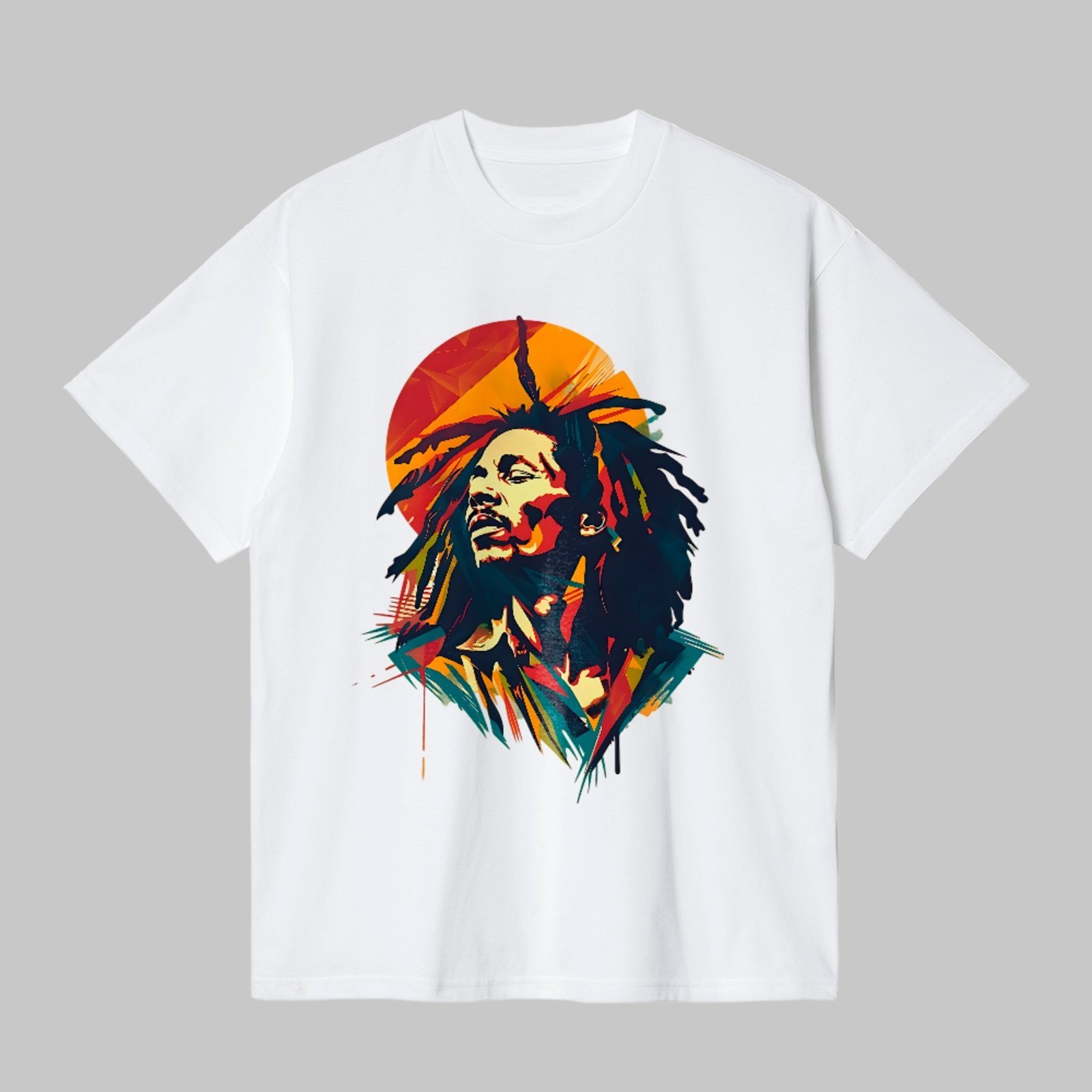 Camiseta Básica Música Reggae Jamaica Unissex Branco