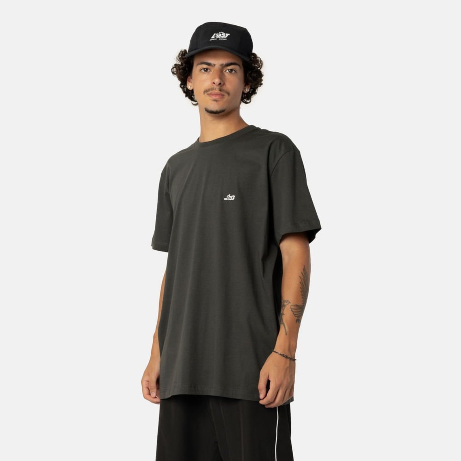 Vista 2 Kit Com 2 Camisetas Lost Christmas cinza Lost cinza
